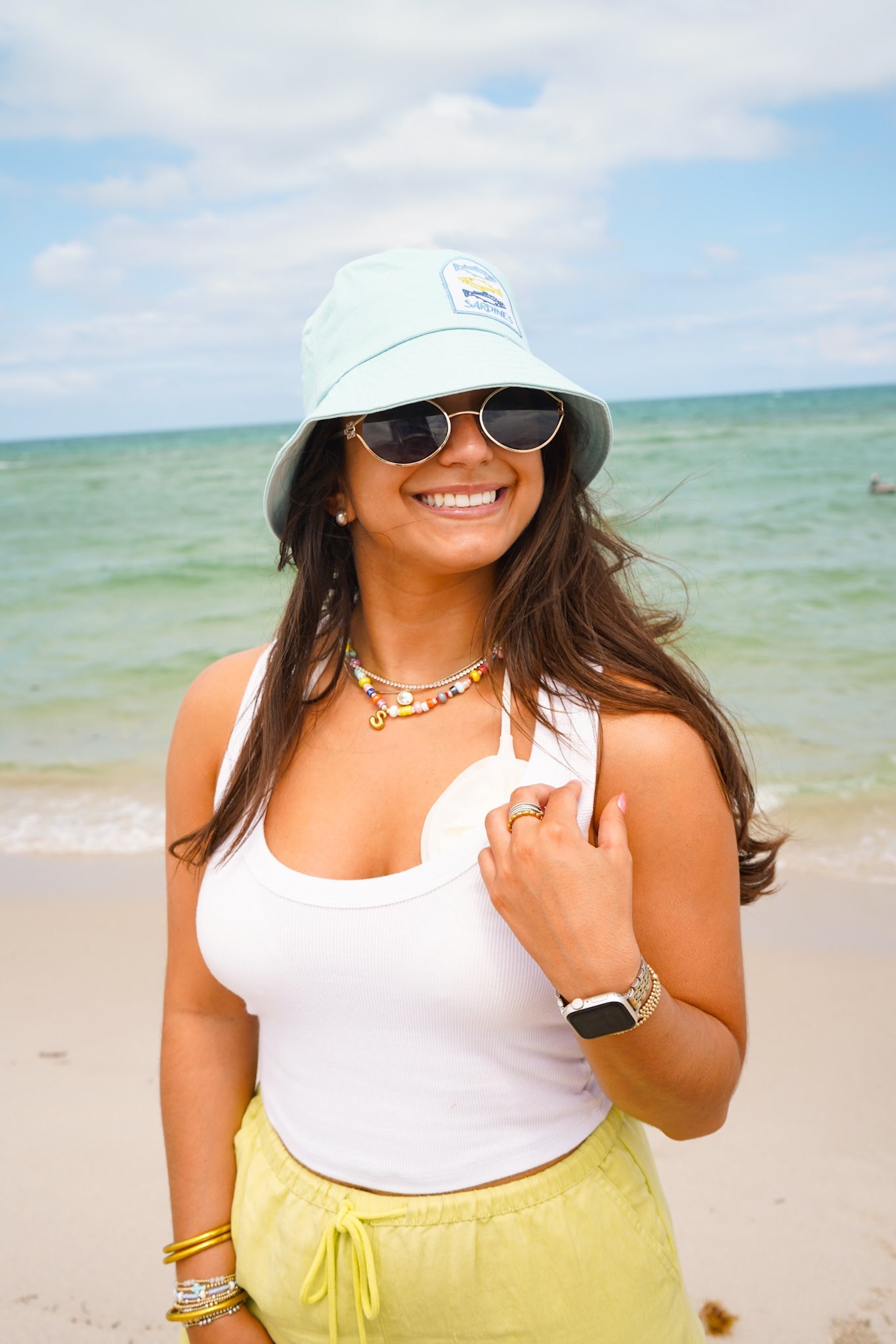 Sardines Hat - Pink & Blue