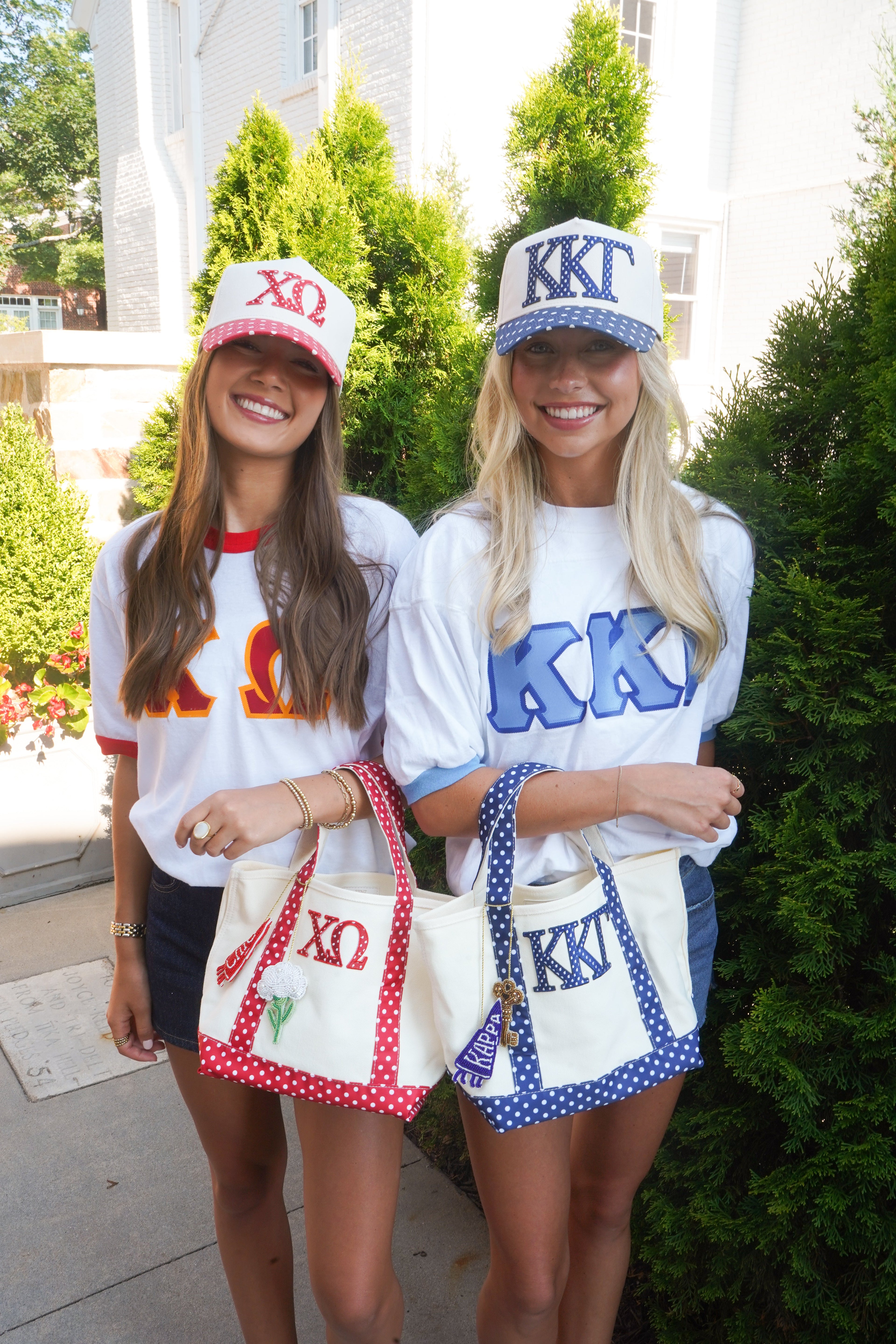 Sorority Mini Polka Dot Canvas Tote
