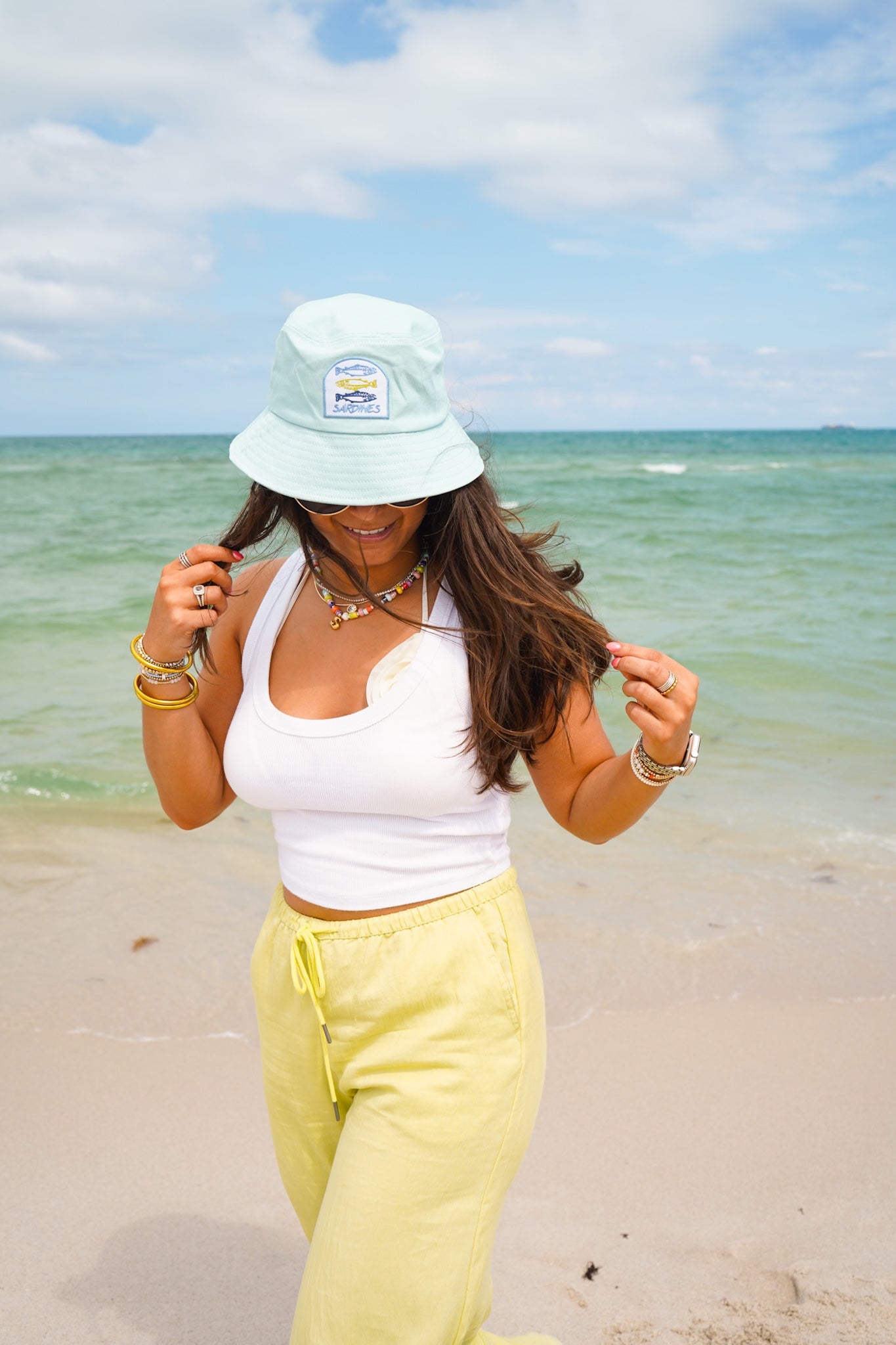 Sardines Hat - Pink & Blue