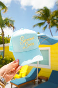 Summer Lovin - Baby Blue Canvas Trucker Hat