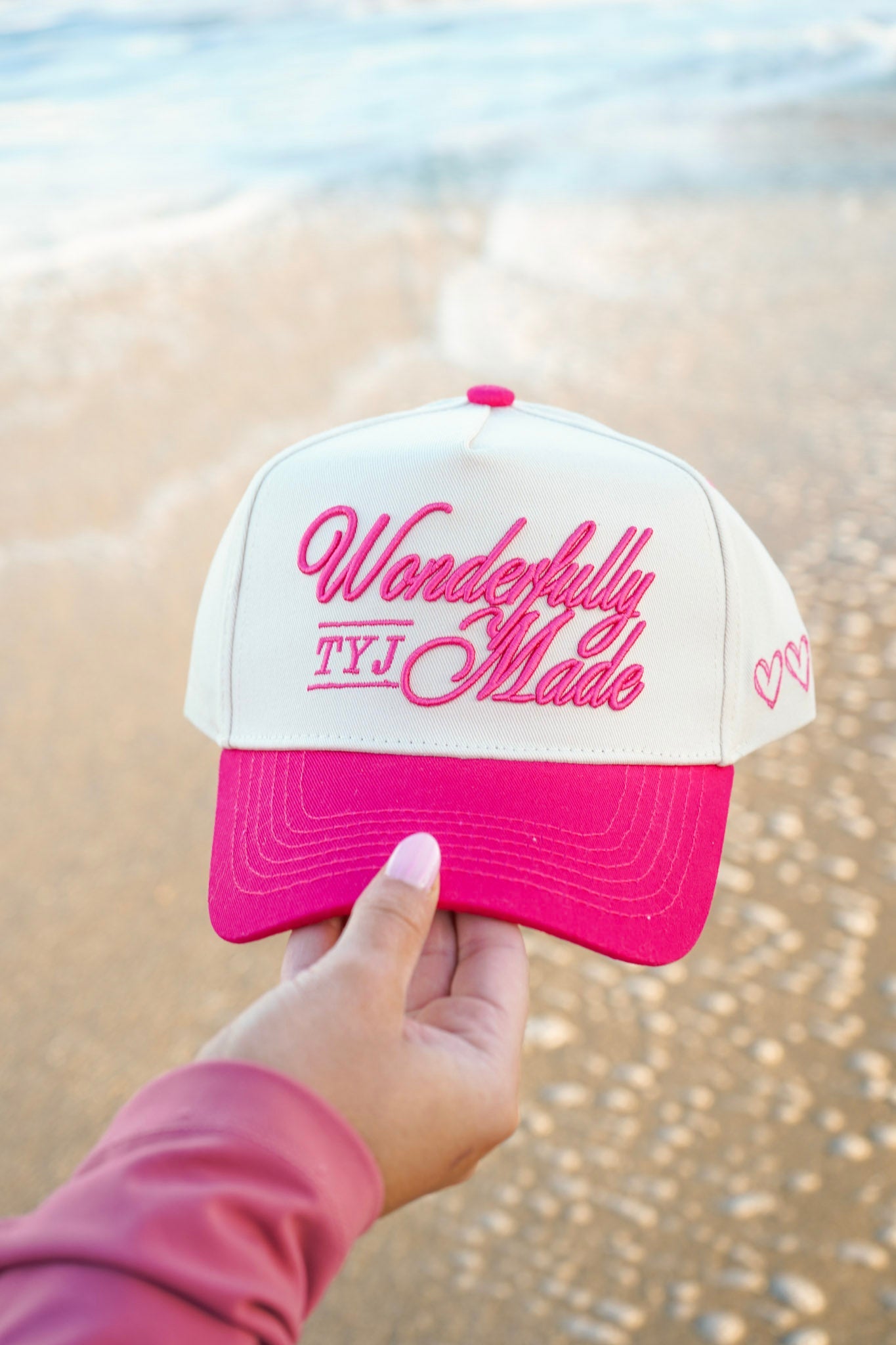 Wonderfully Made - Hot Pink Vintage Trucker Hat