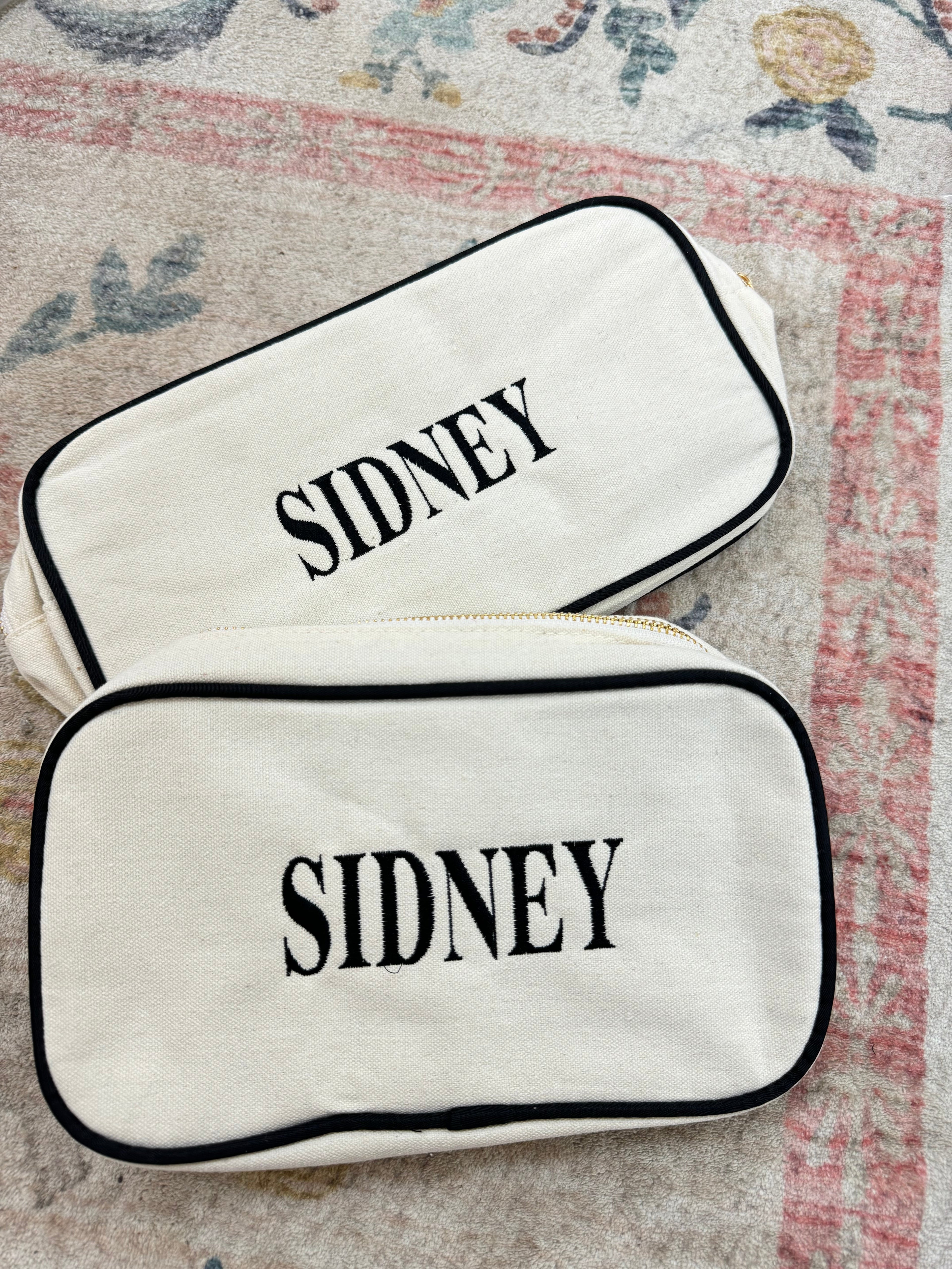 Canvas Makeup Bag Collection - PLAIN NO EMBROIDERY
