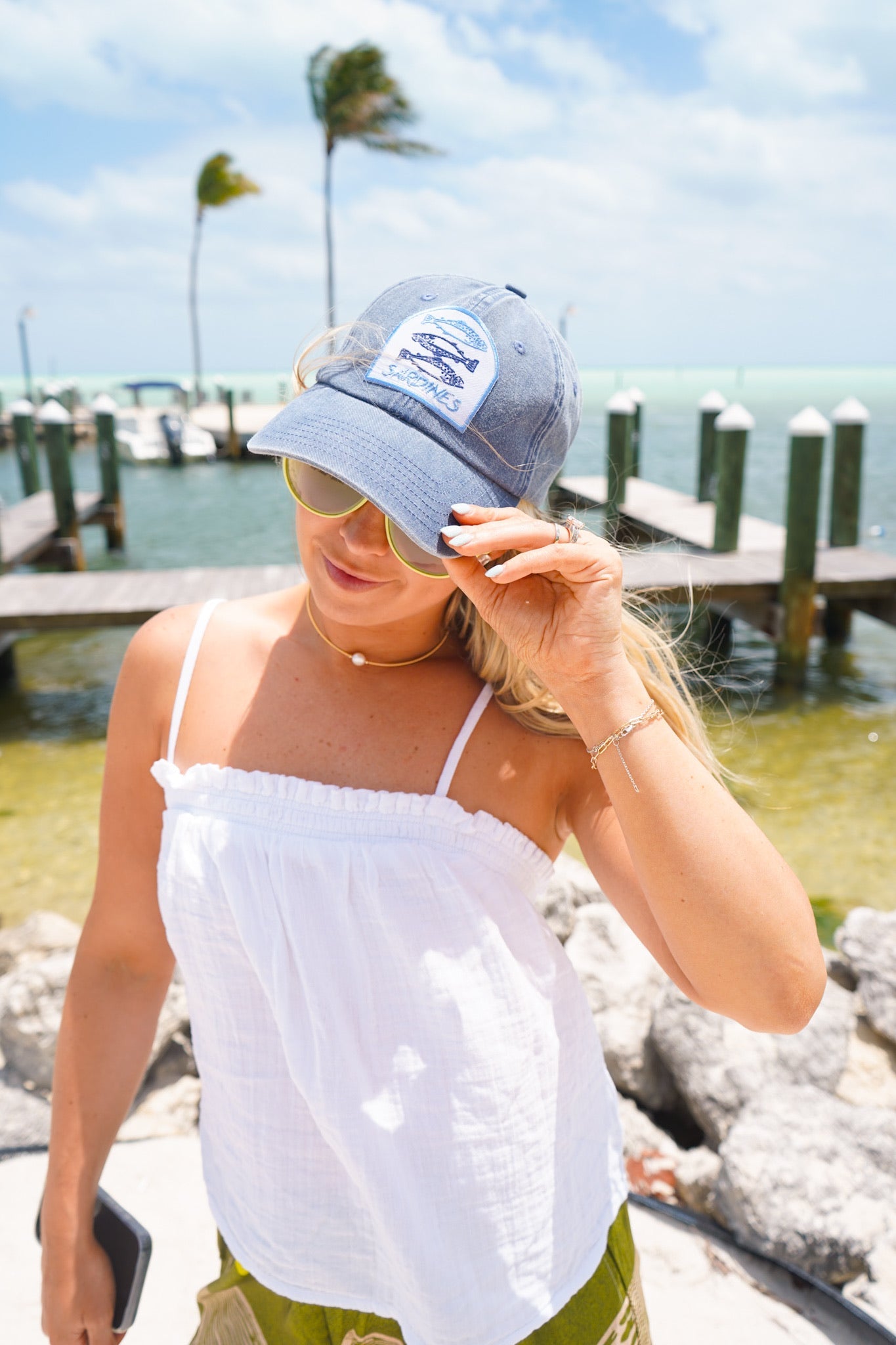 Sardines Hat - Pink & Blue