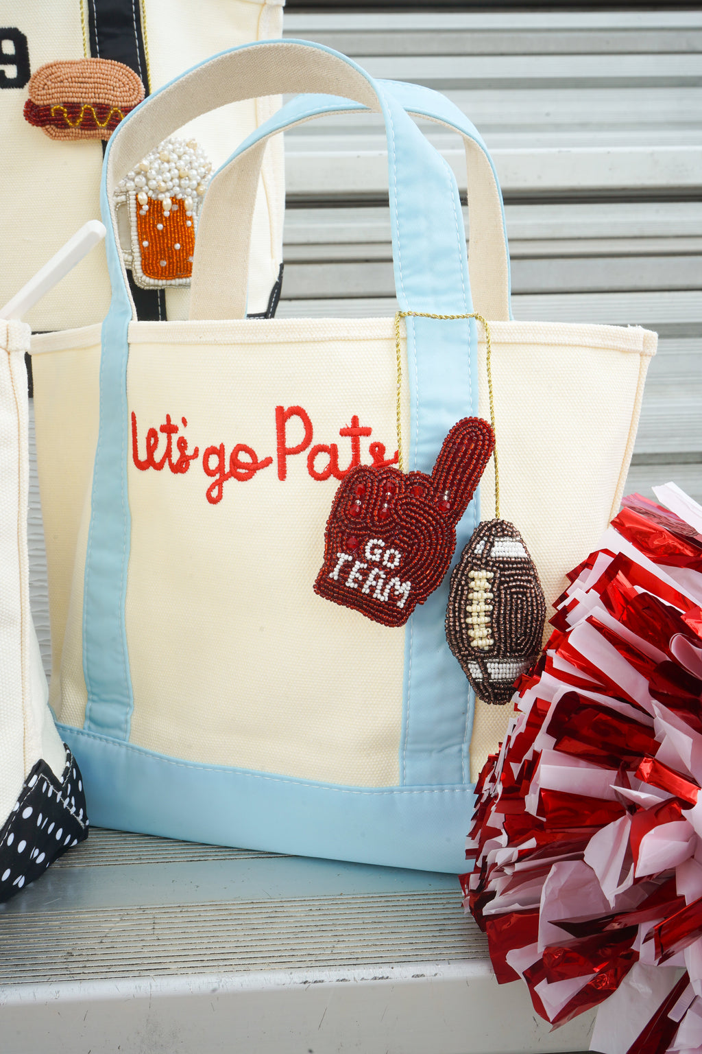 Gameday Beaded Bag Charms