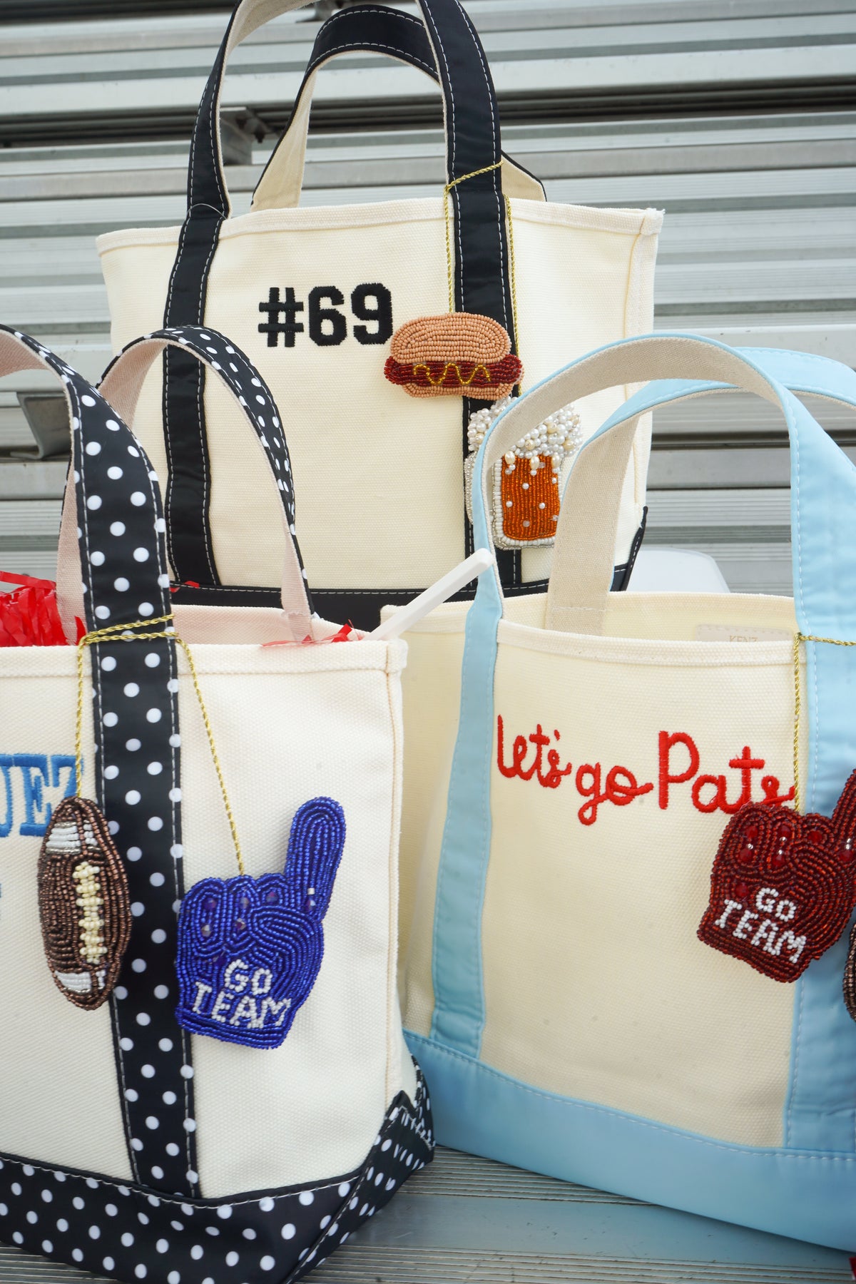Gameday Beaded Bag Charms