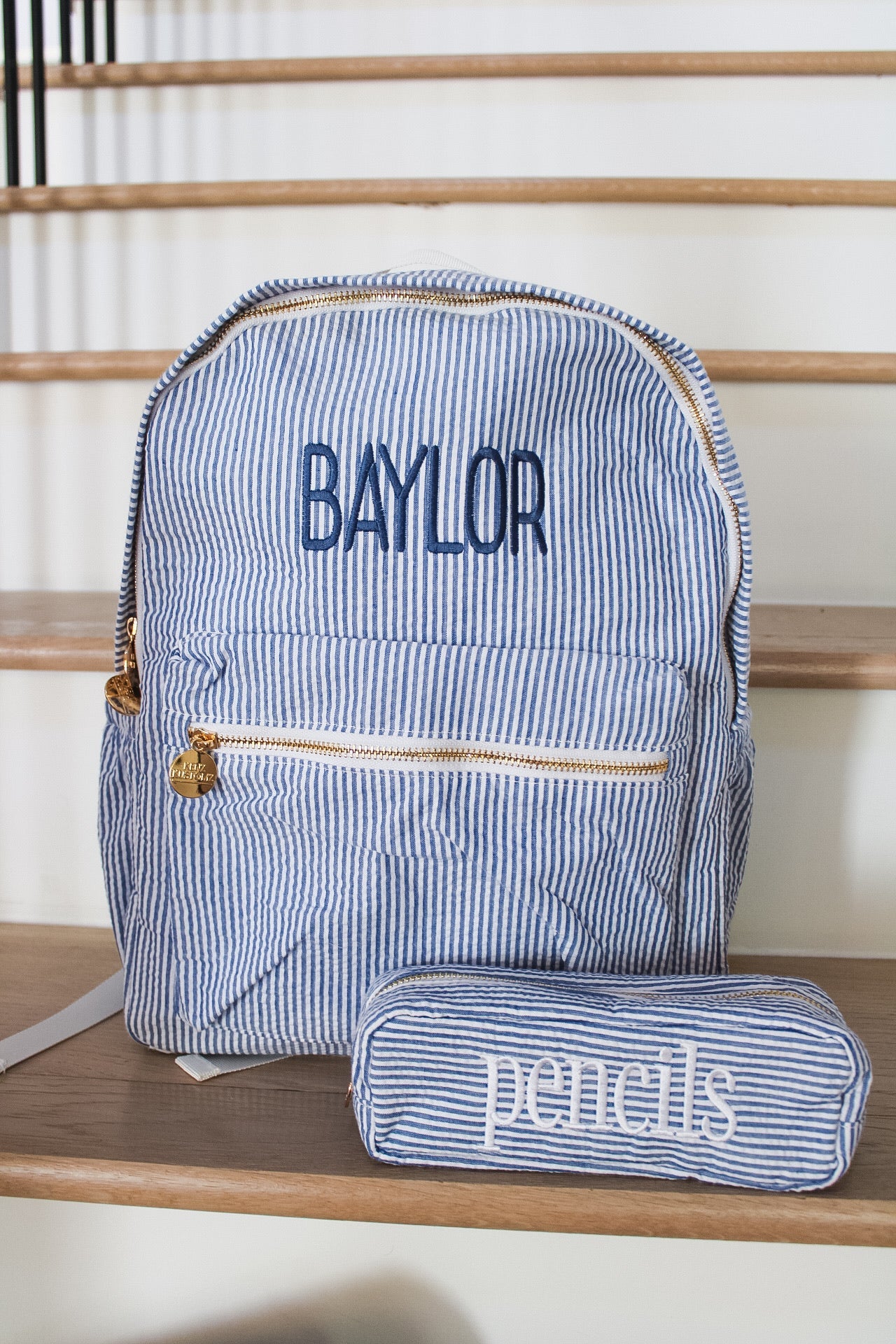 Gingham Backpack - PLAIN NO EMBROIDERY