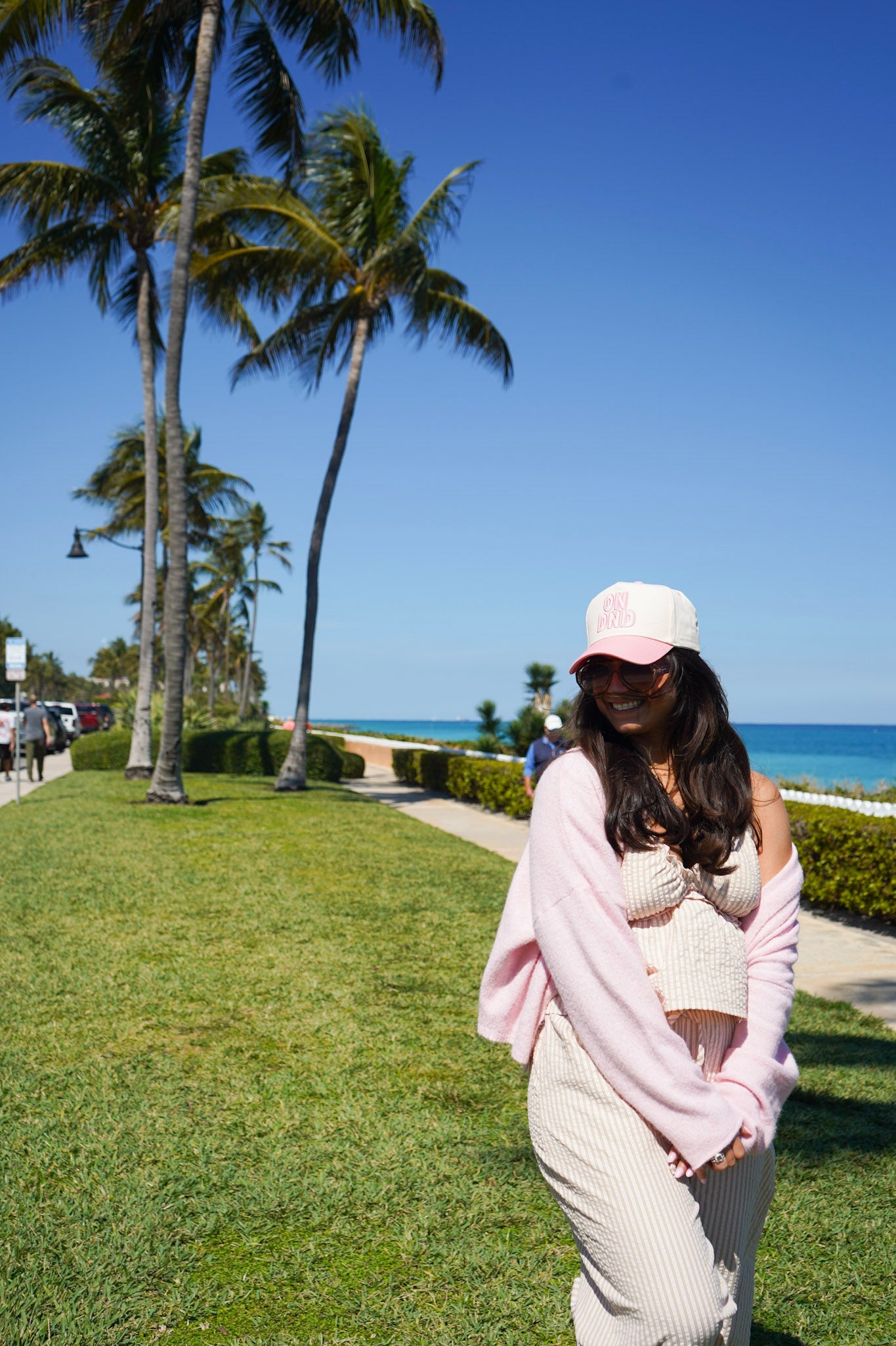 ON DND - Pink Vintage Trucker Hat