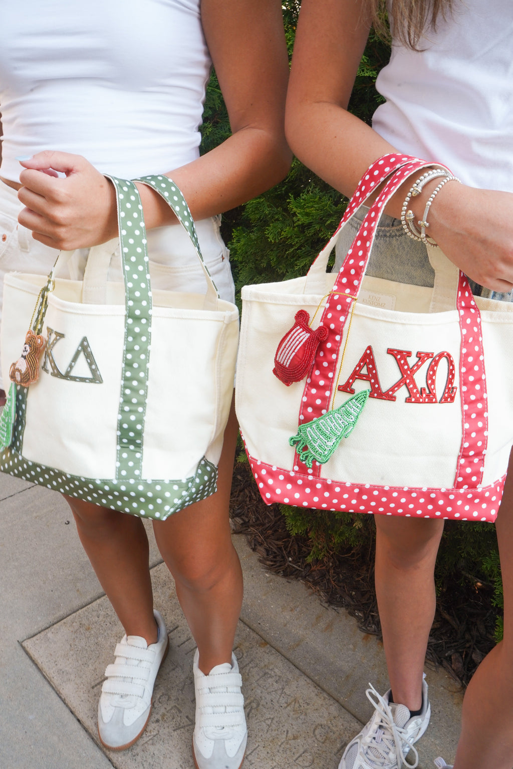 Sorority Mini Polka Dot Canvas Tote