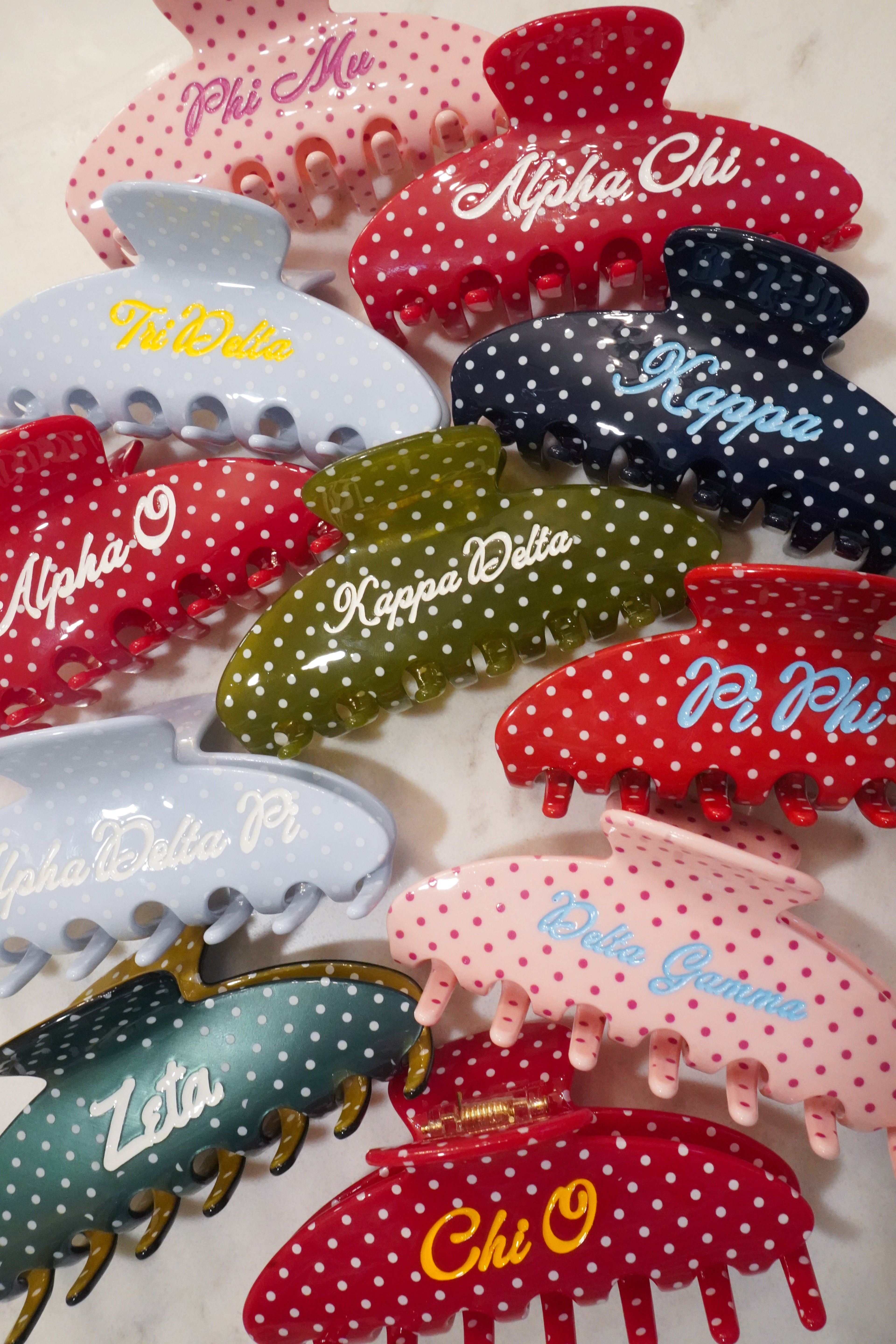 Sorority Hair Clips