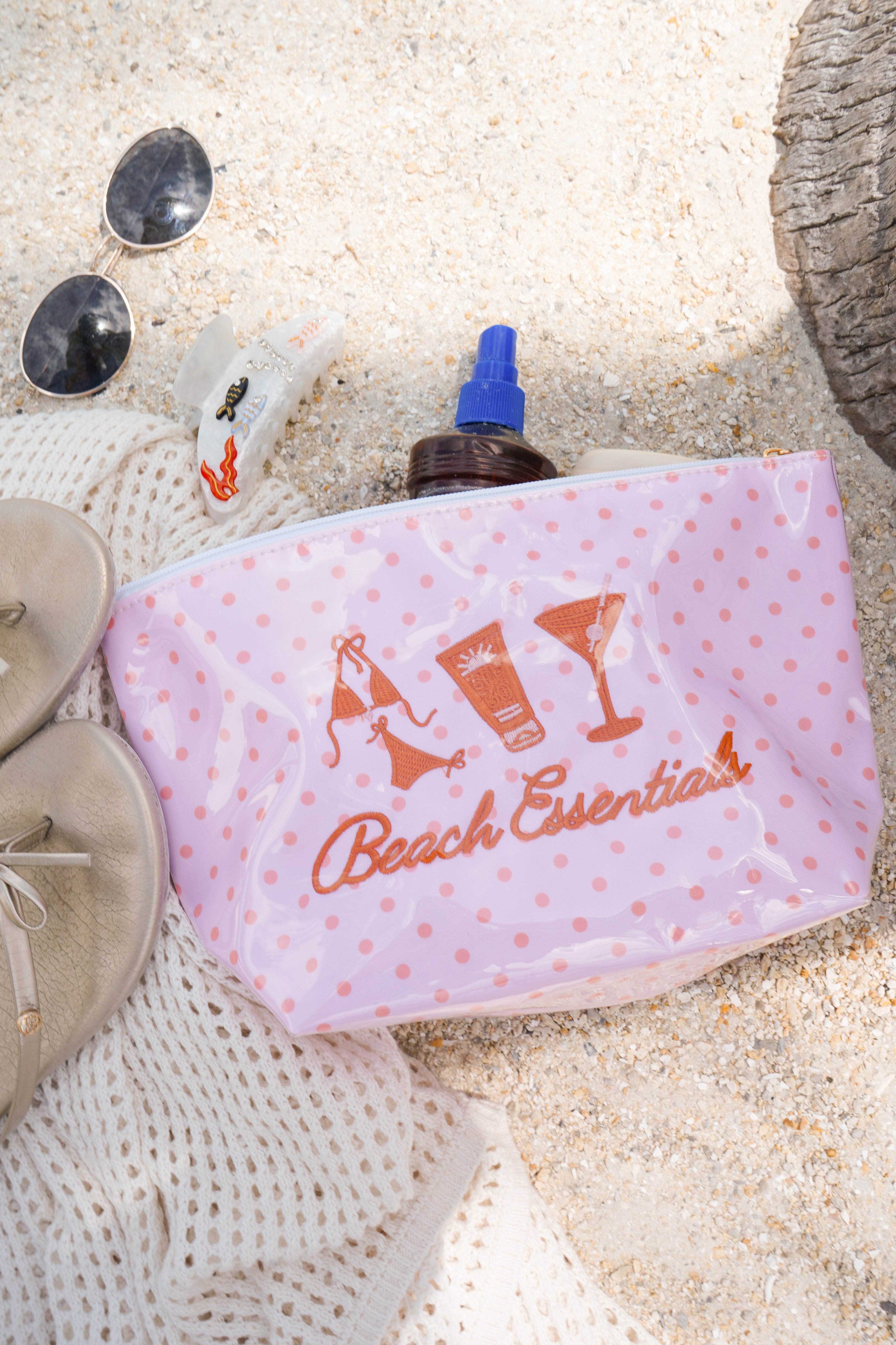 Beach Essentials - Clear Coat Bag