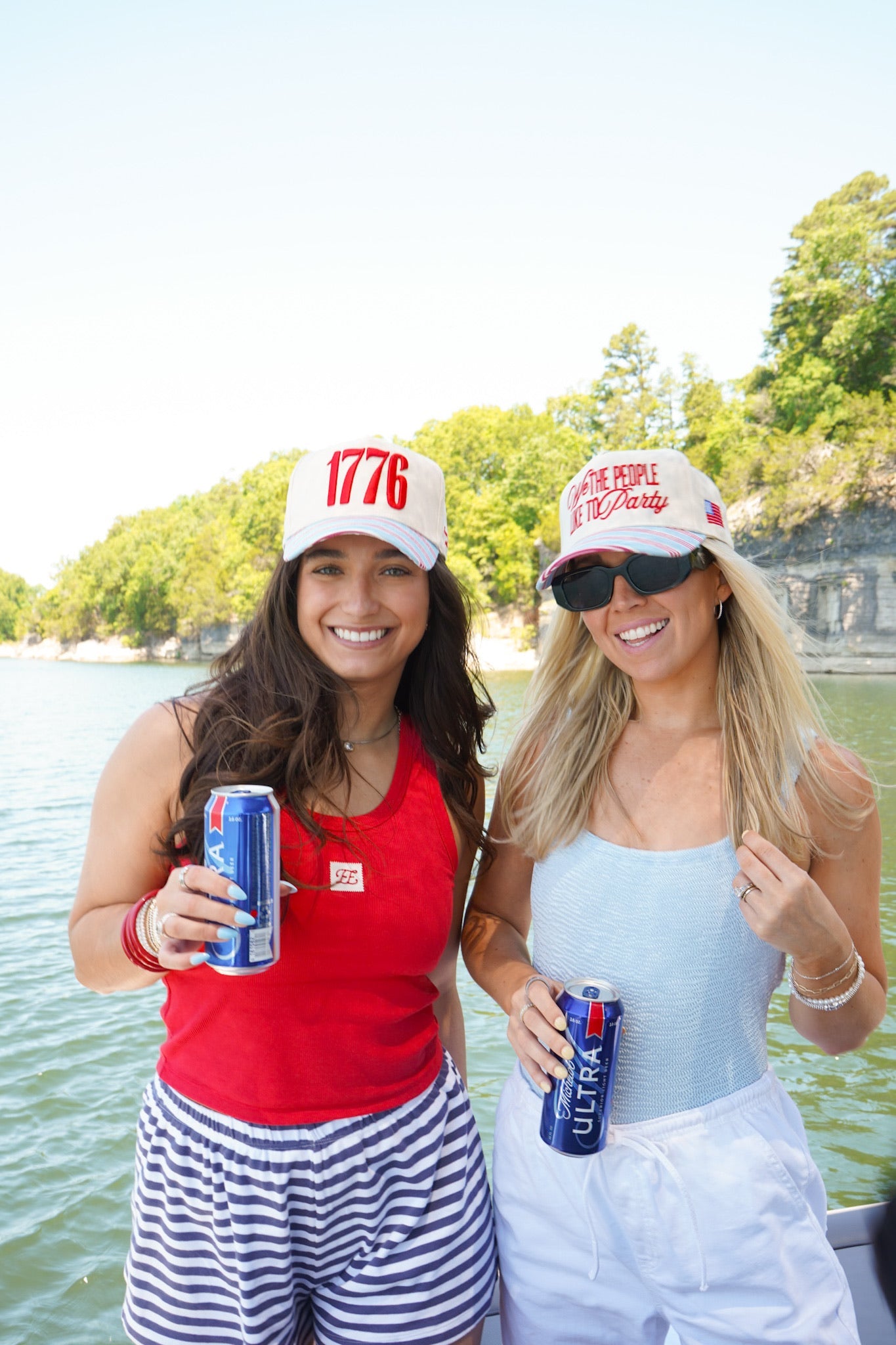 We the People like to Party - Americana Stripe Hat - PREORDER