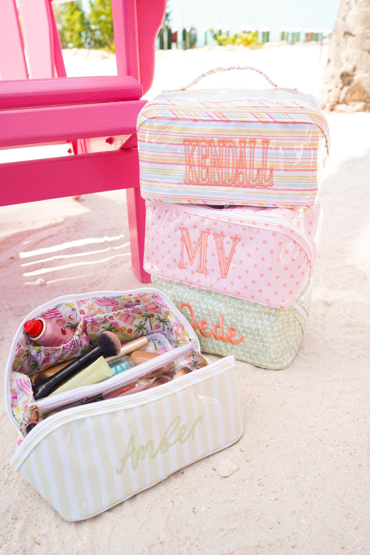 Rosemary Makeup Bag - Embroidered