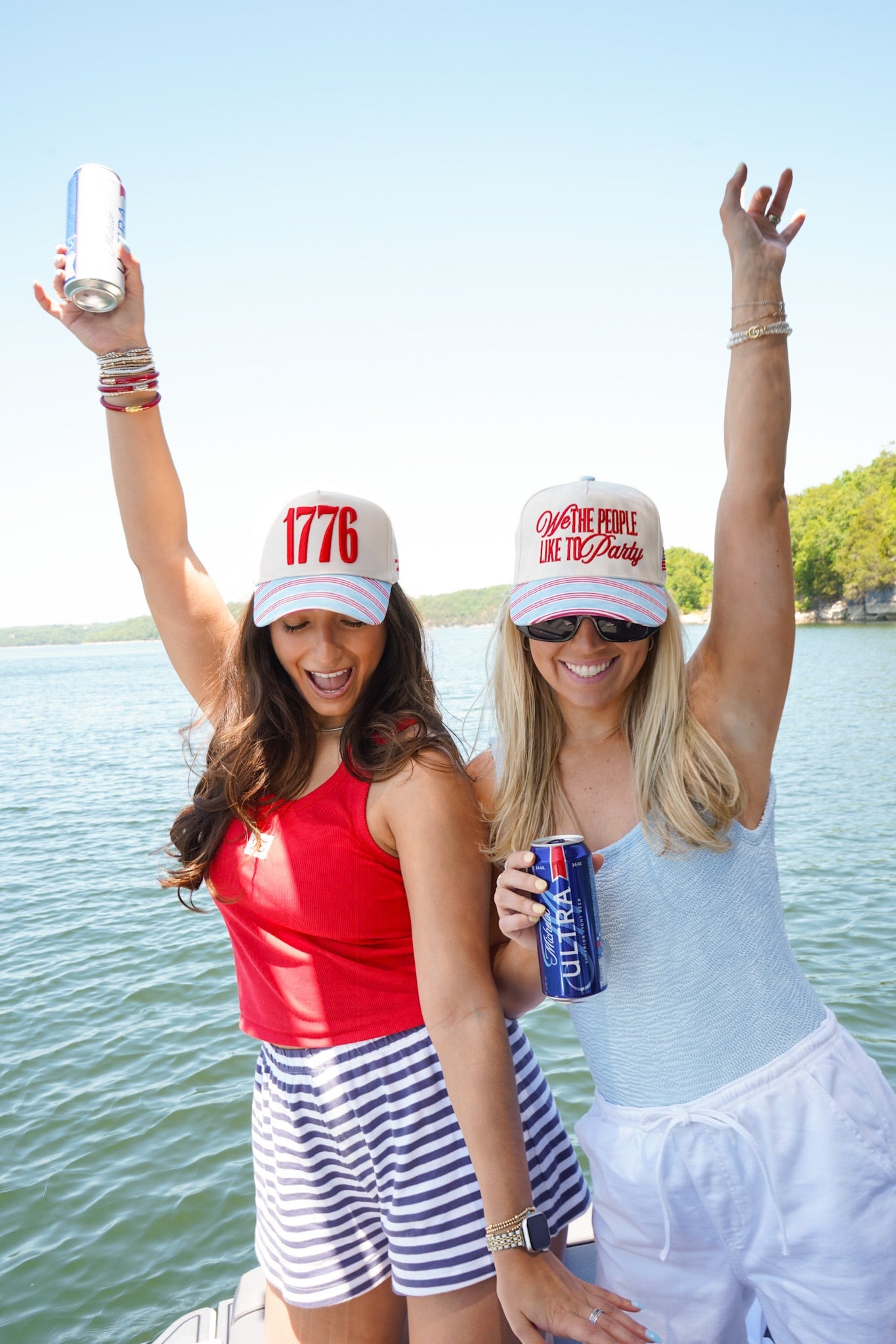 We the People like to Party - Americana Stripe Hat - PREORDER