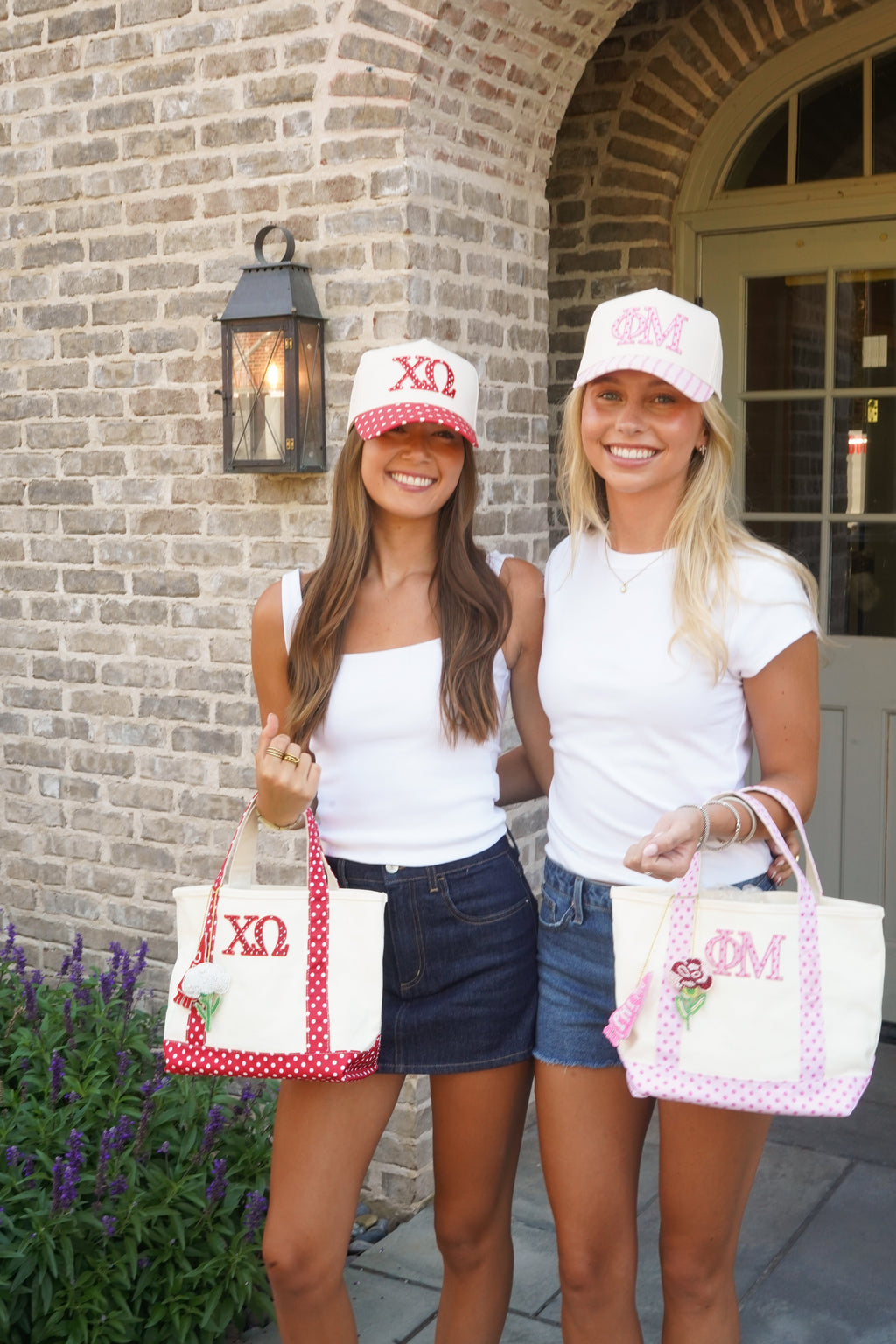 Sorority Mini Polka Dot Canvas Tote