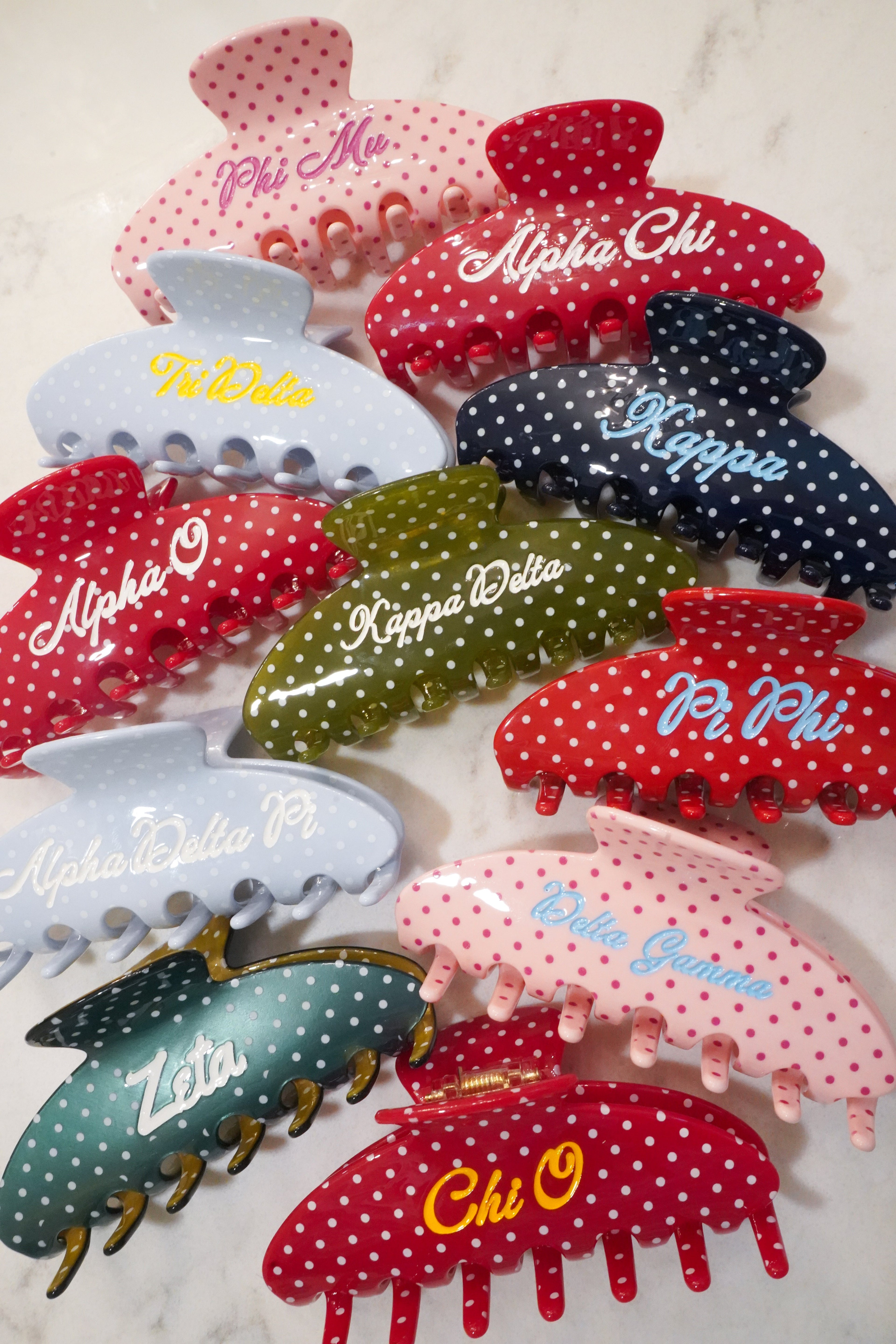 Sorority Hair Clips