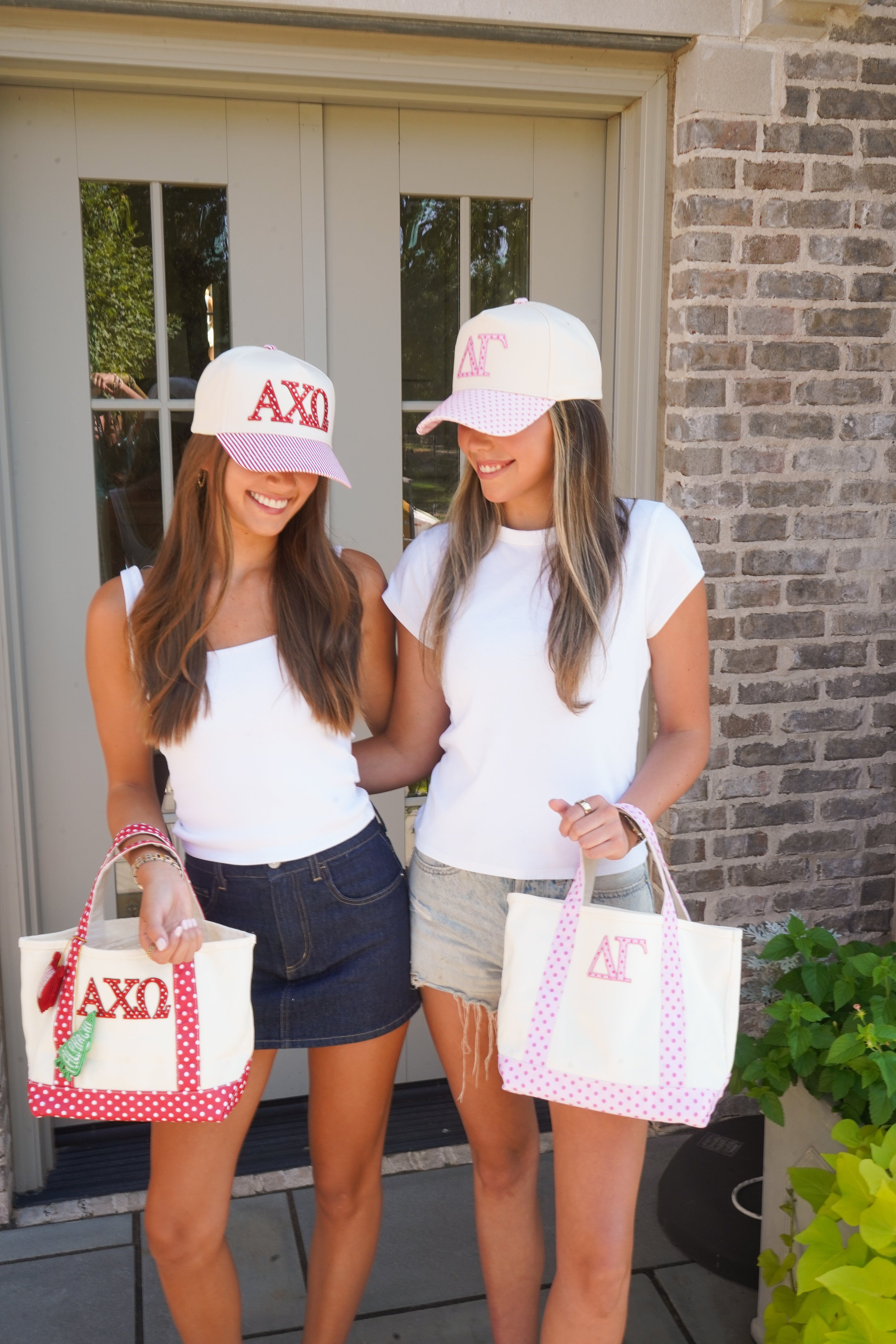 Sorority Mini Polka Dot Canvas Tote