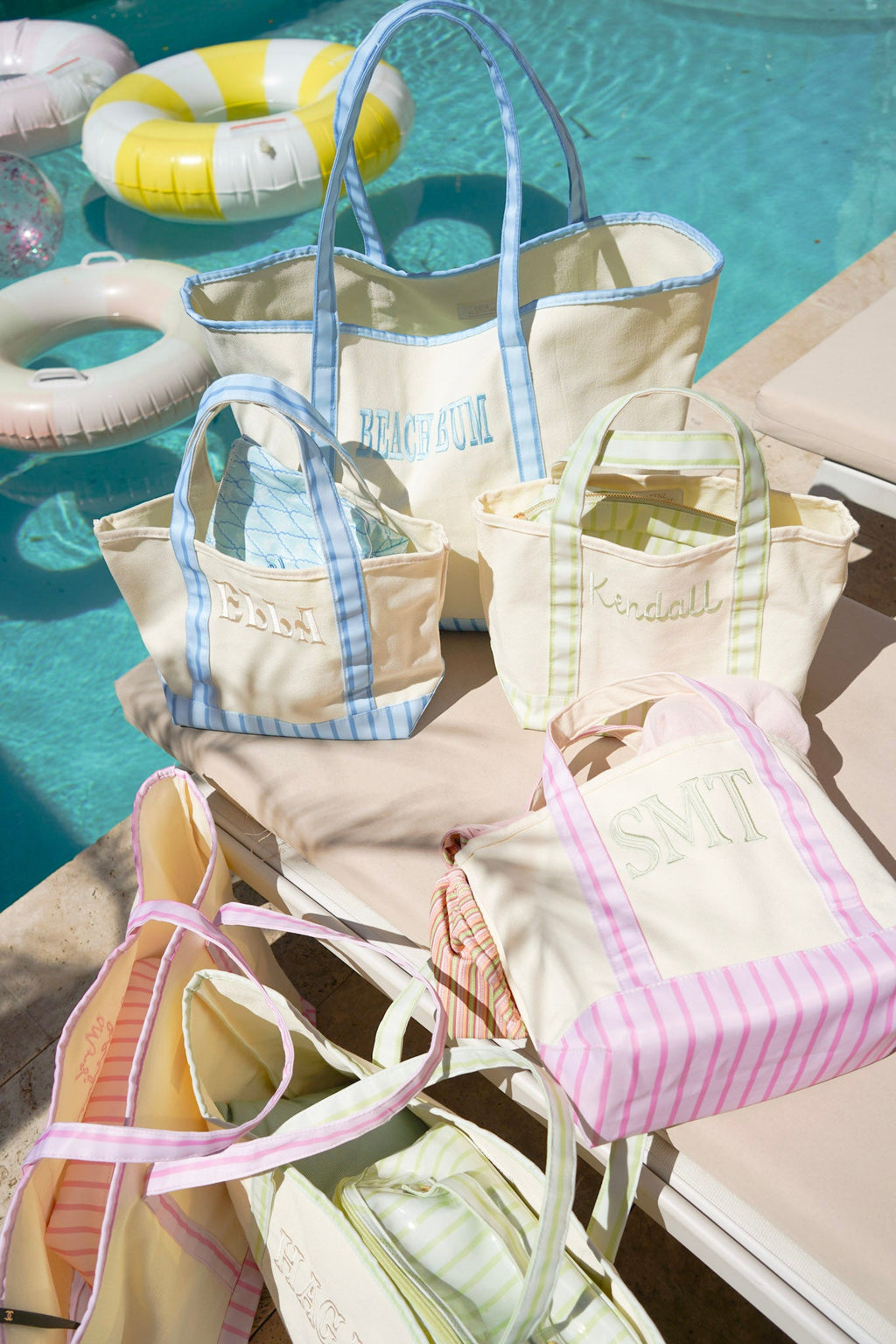 Mini Canvas Tote - Striped