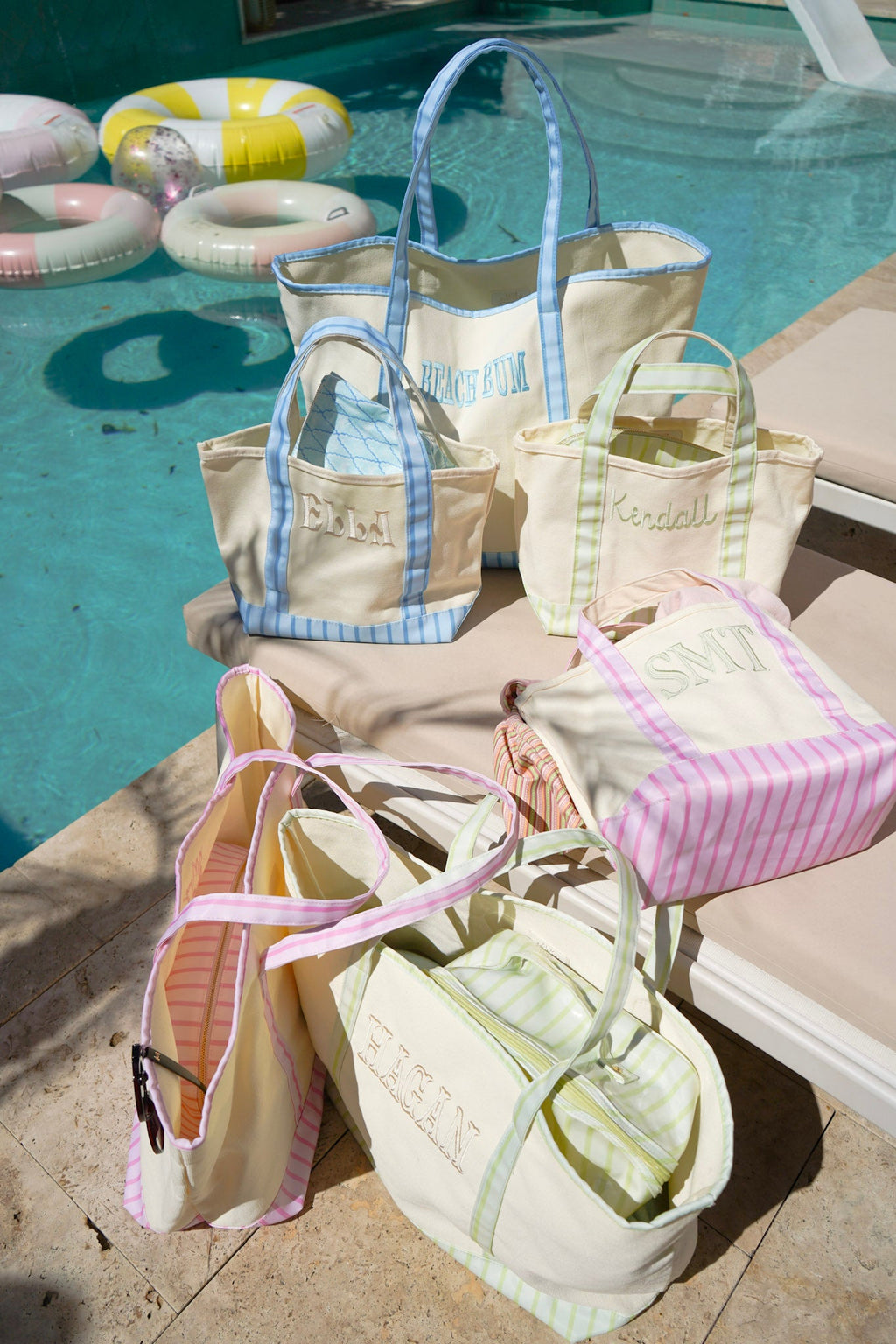 Mini Canvas Tote - Striped