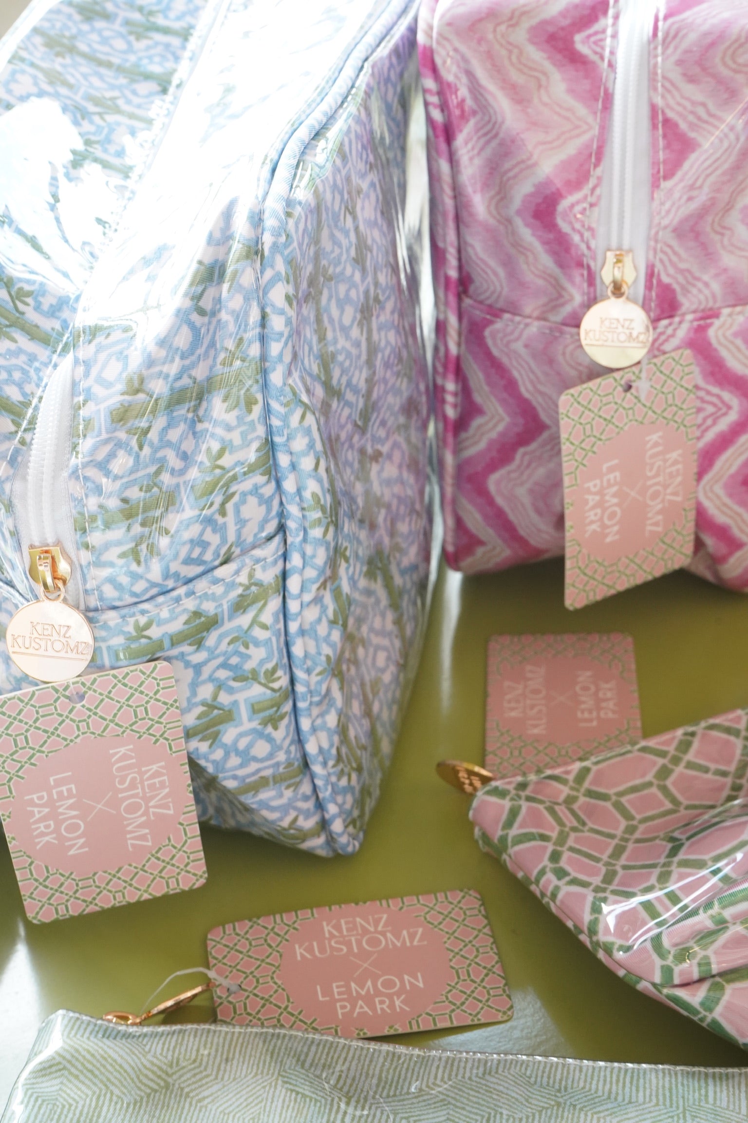 Clear Coat Toiletry Bags x Lemon Park | Customizable