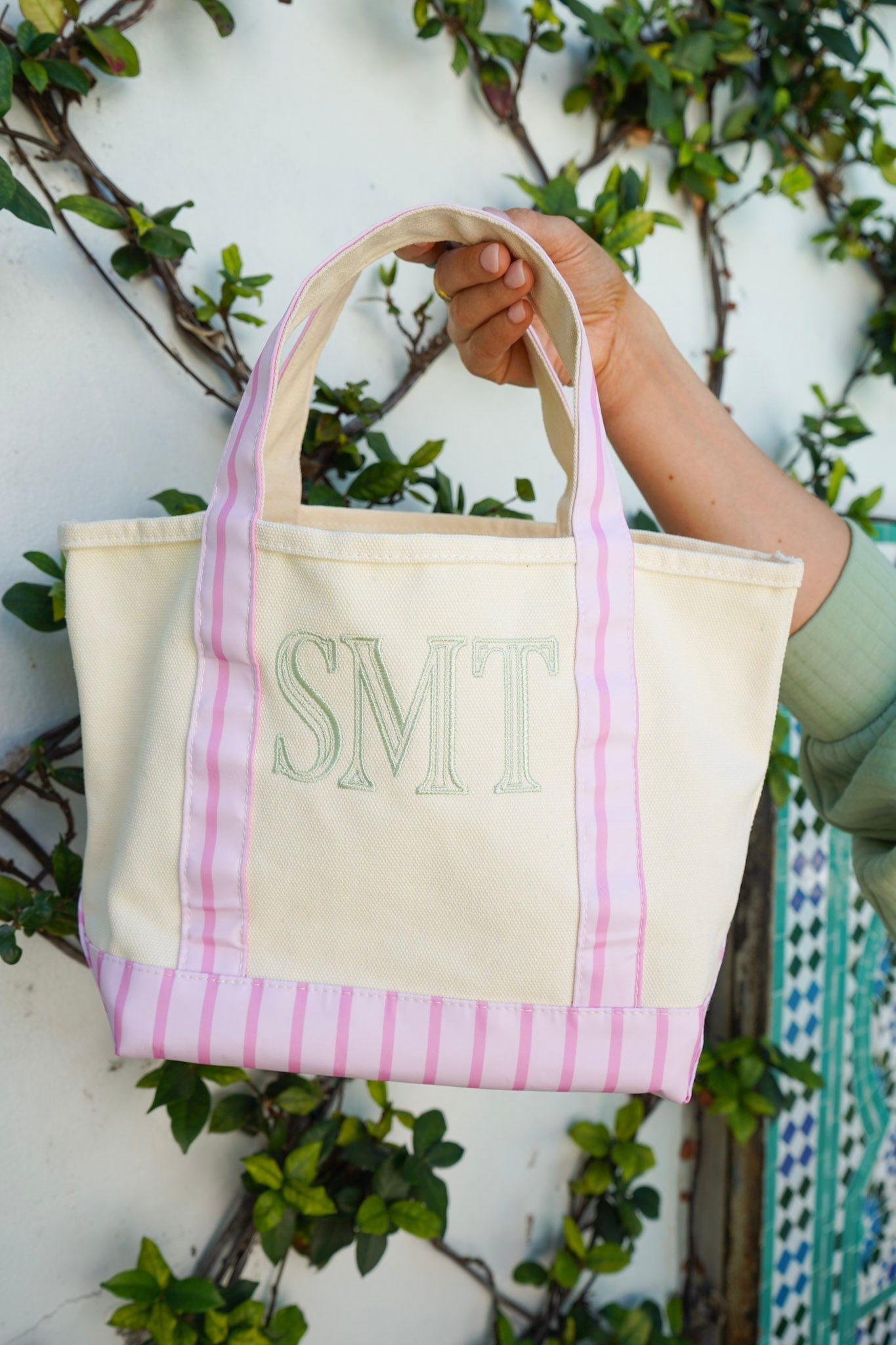 Mini Canvas Tote - Striped