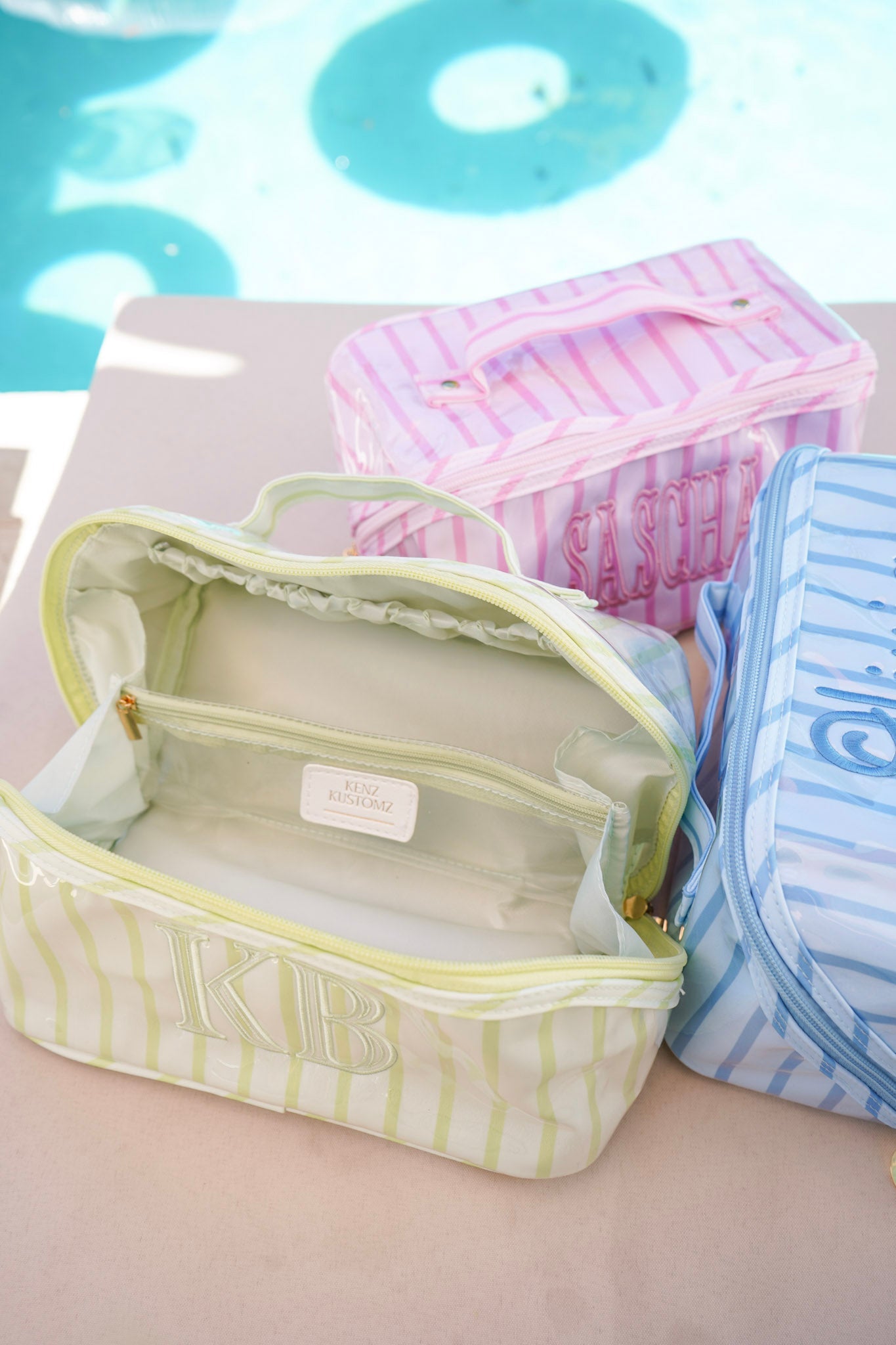 Rosemary Makeup Bag - Embroidered