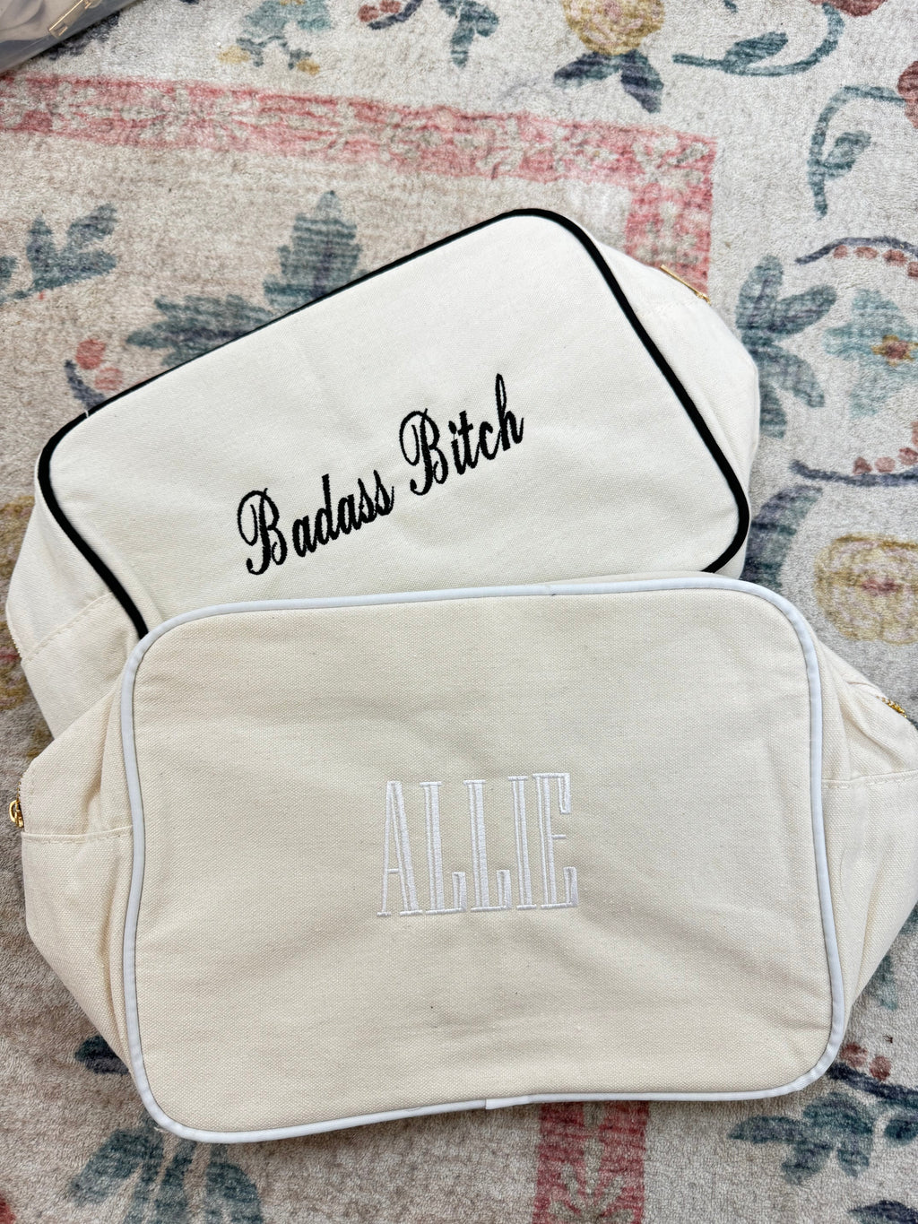 Canvas Makeup Bag Collection - PLAIN NO EMBROIDERY