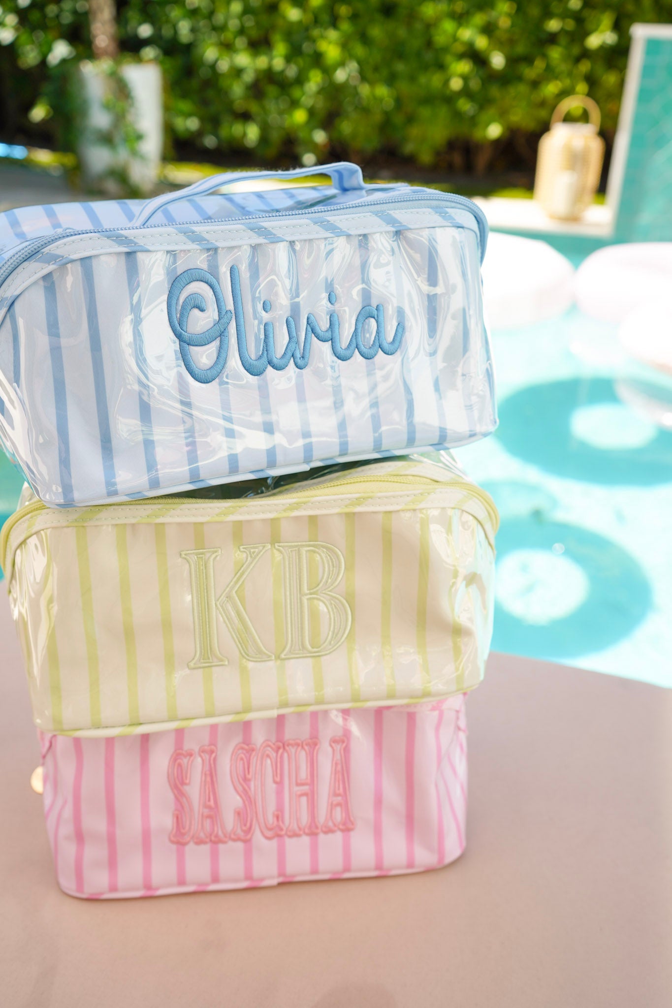 Rosemary Makeup Bag - Embroidered