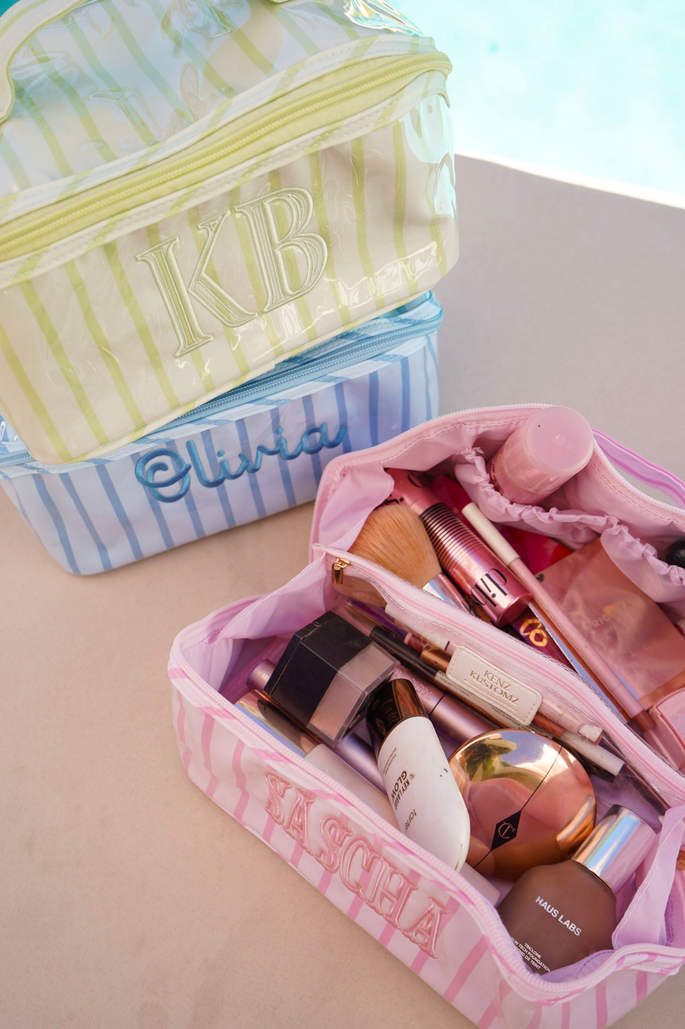 Rosemary Makeup Bag - Embroidered