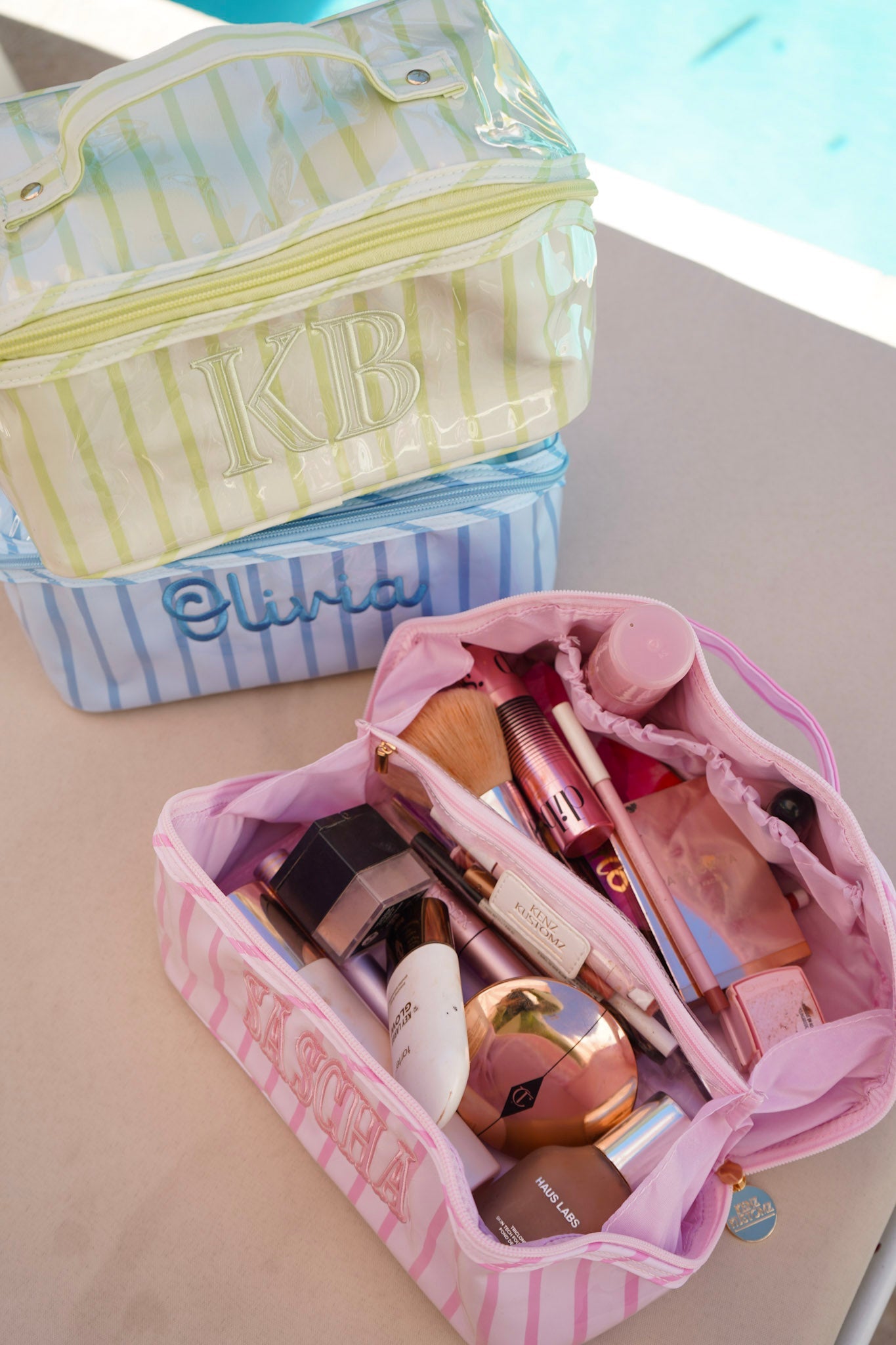 Rosemary Makeup Bag - Embroidered