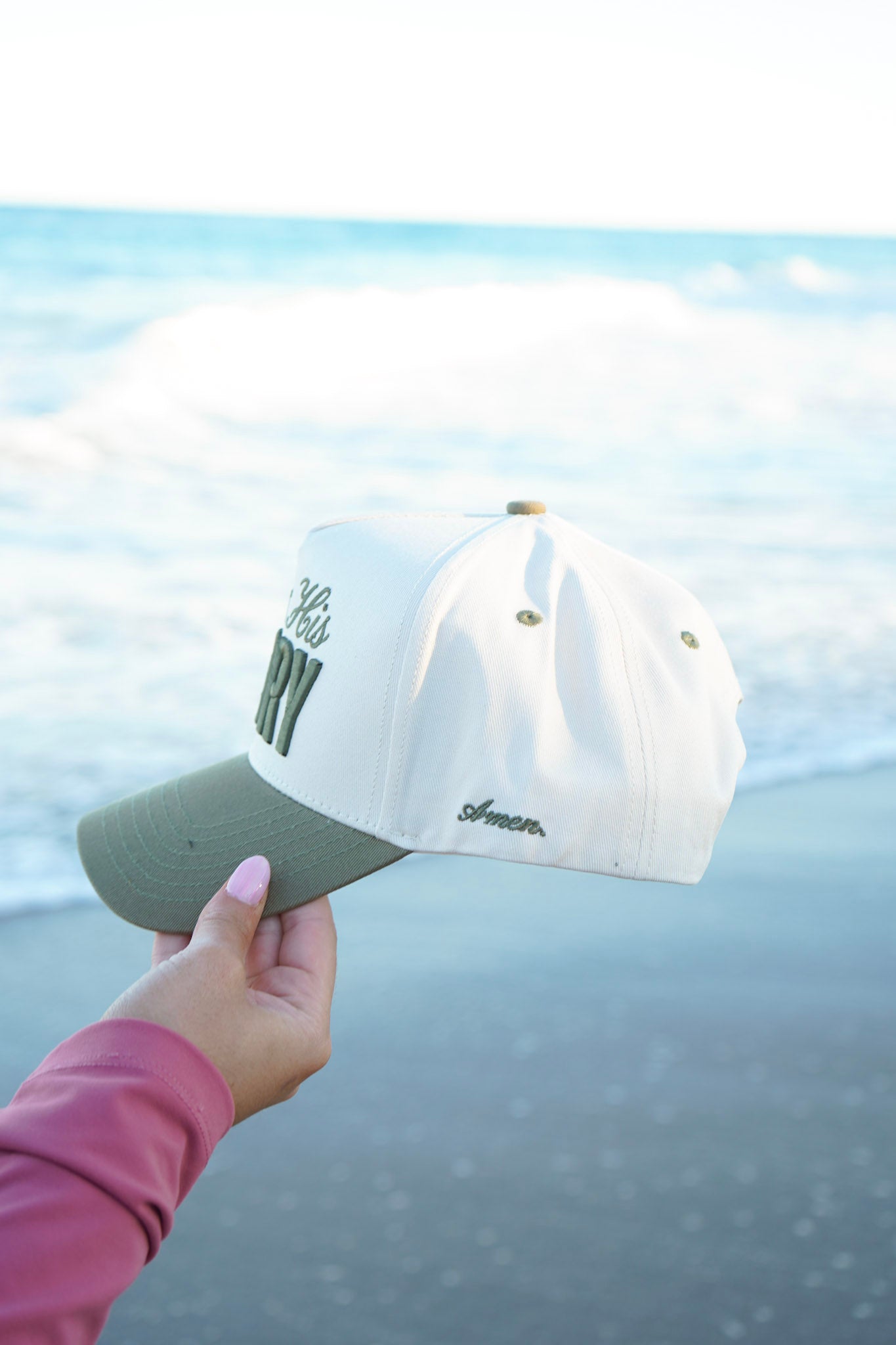 All For His Glory - Olive Trucker Hat