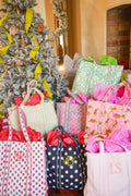 Quilted Block-Print Tote Bag