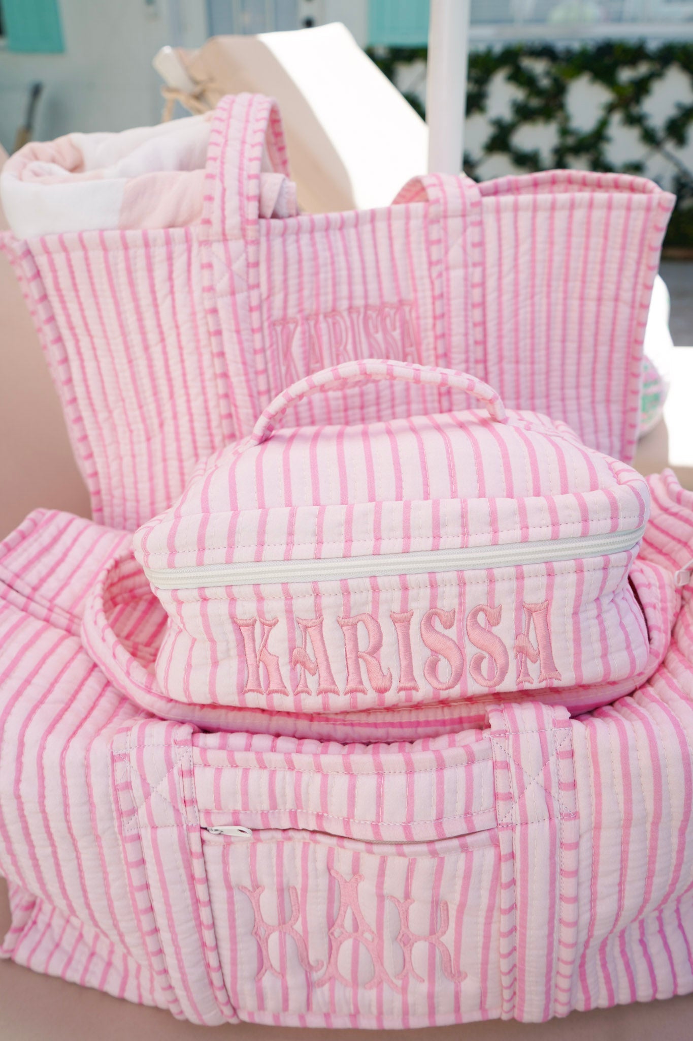 Quilted Block-Print - Stripe Collection