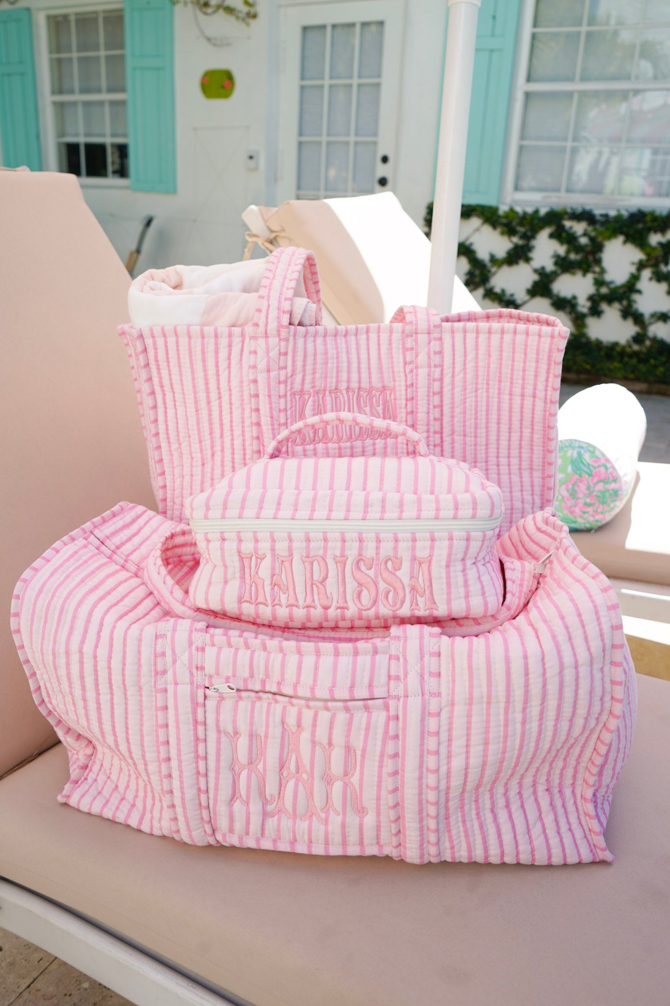 Quilted Block-Print - Stripe Collection