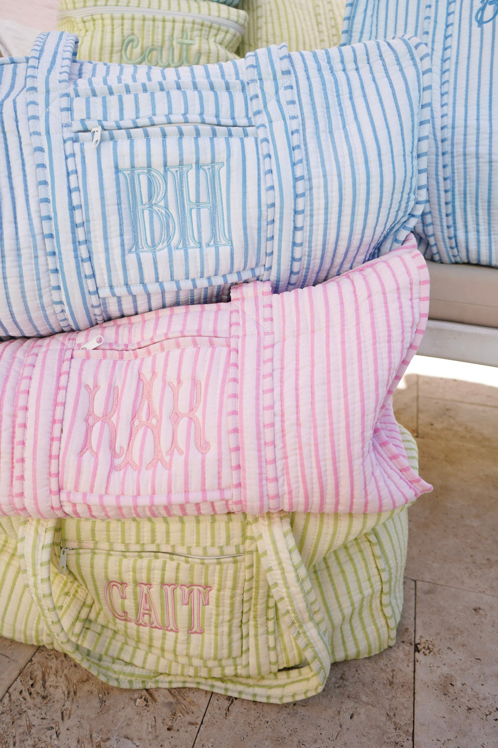 Quilted Block-Print - Stripe Collection