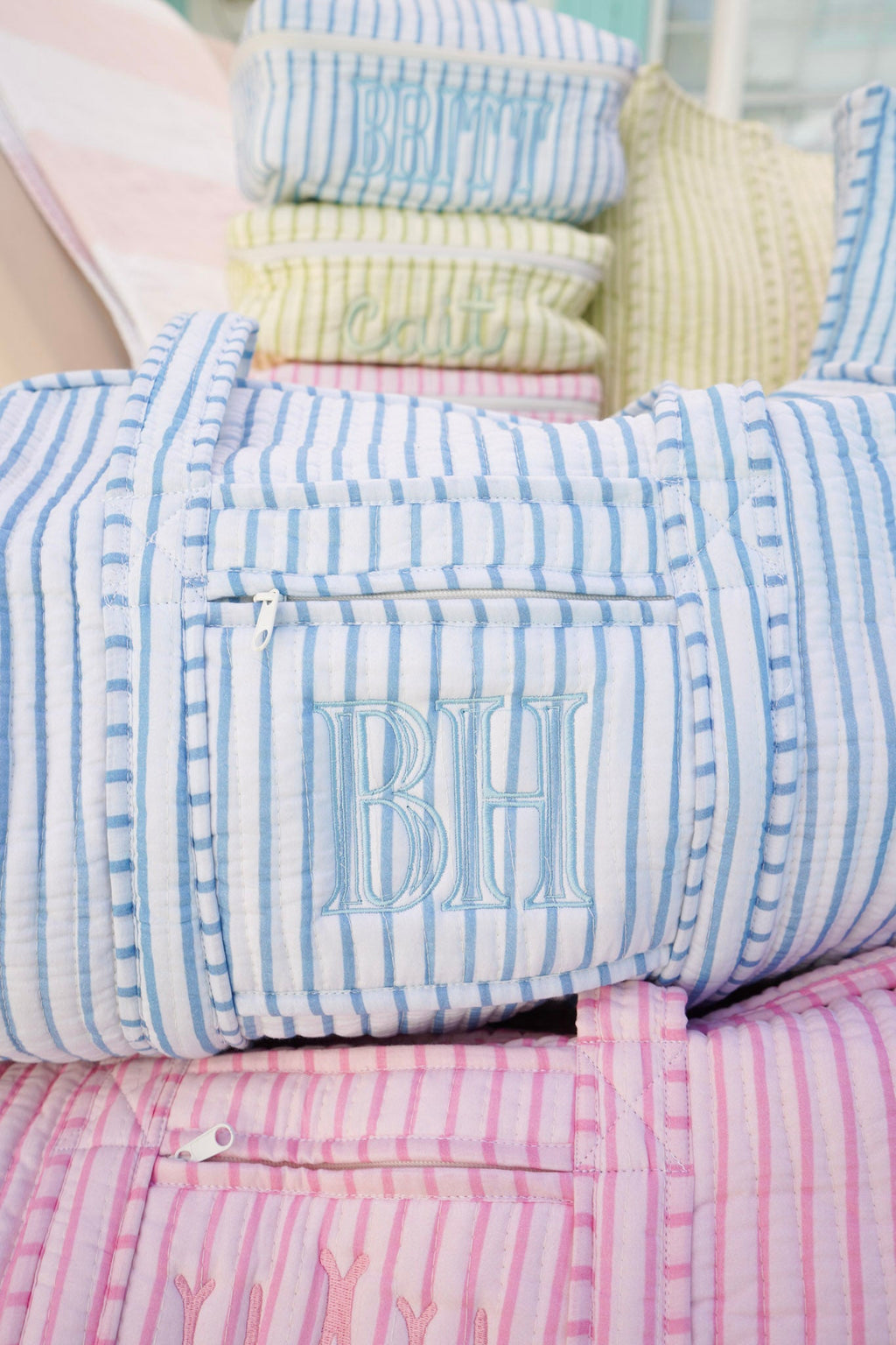Quilted Block-Print - Stripe Collection