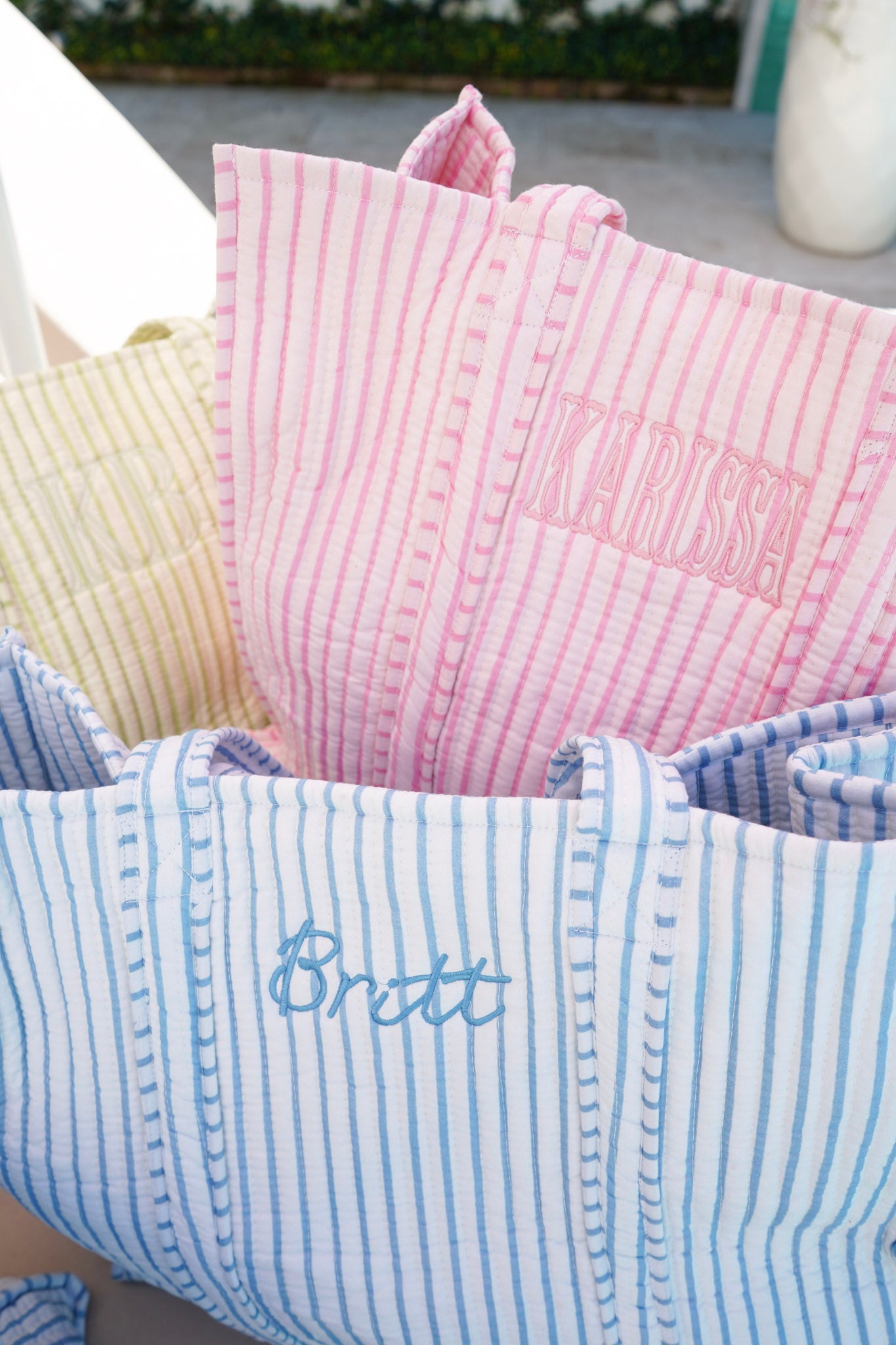 Quilted Block-Print - Stripe Collection