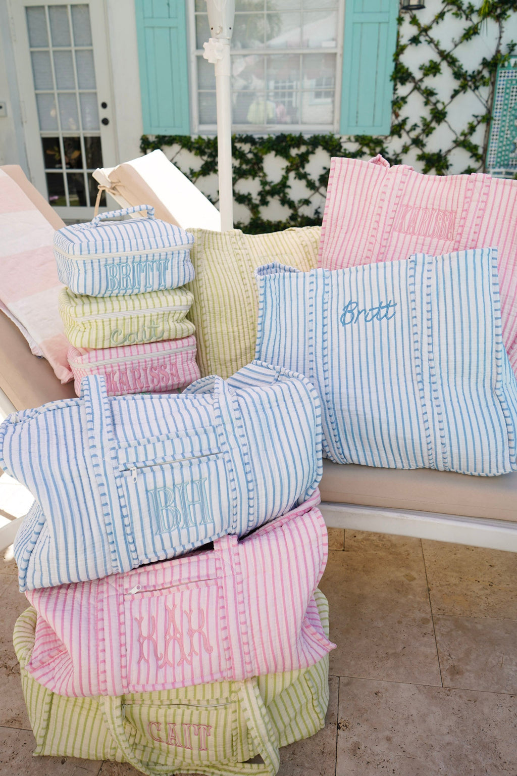 Quilted Block-Print - Stripe Collection