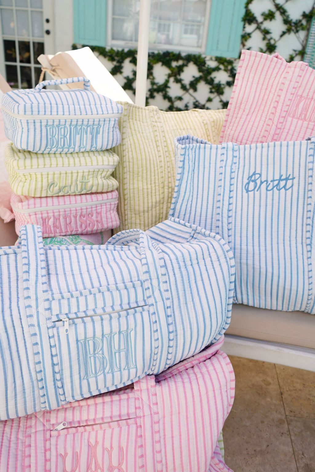 Quilted Block-Print - Stripe Collection