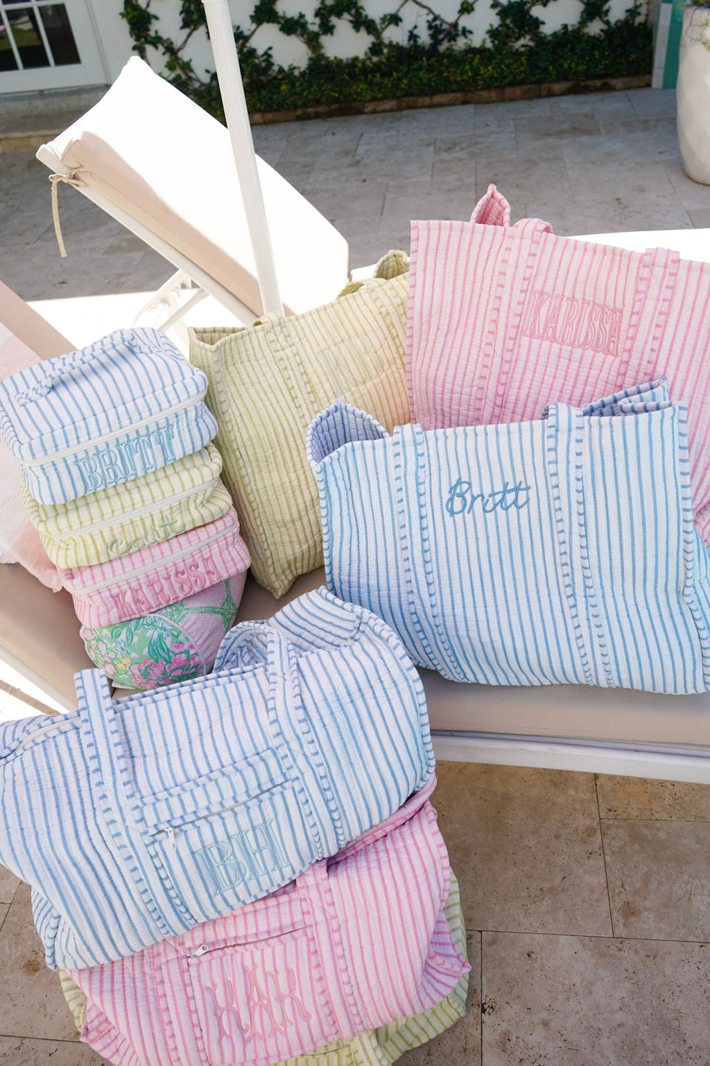 Quilted Block-Print - Stripe Collection