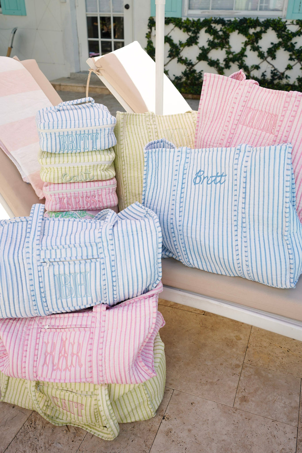 Quilted Block-Print - Stripe Collection