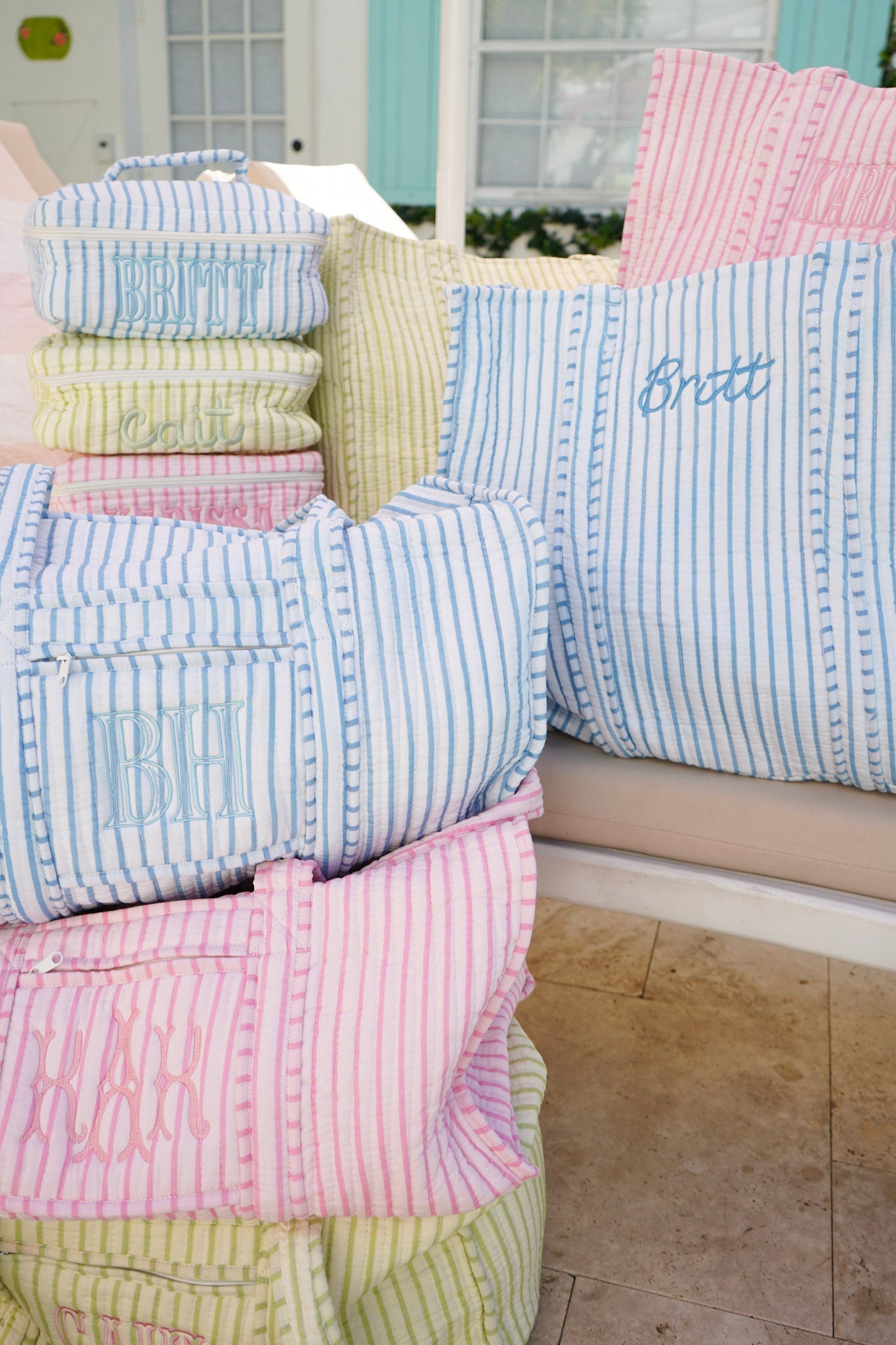 Quilted Block-Print - Stripe Collection