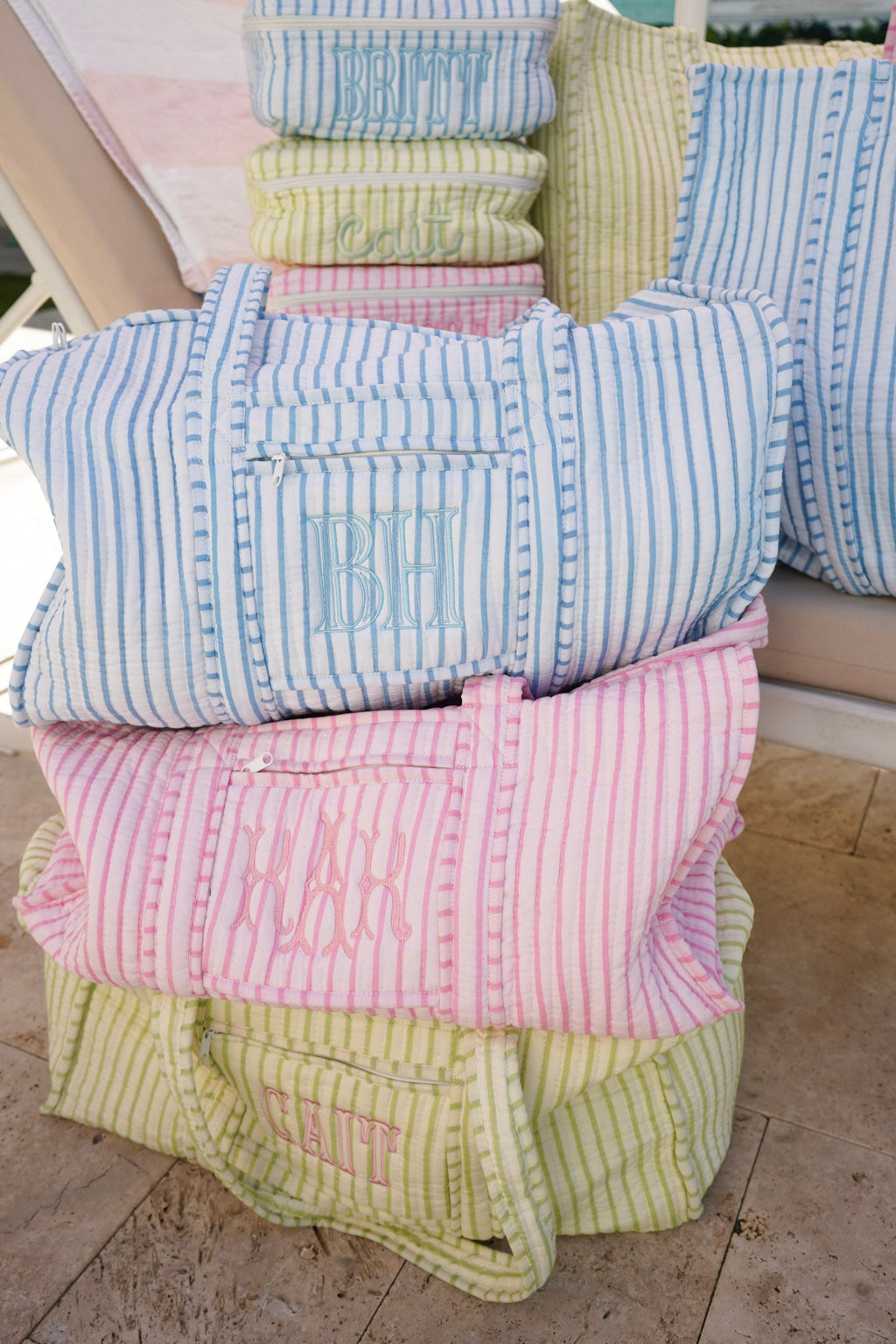 Quilted Block-Print - Stripe Collection