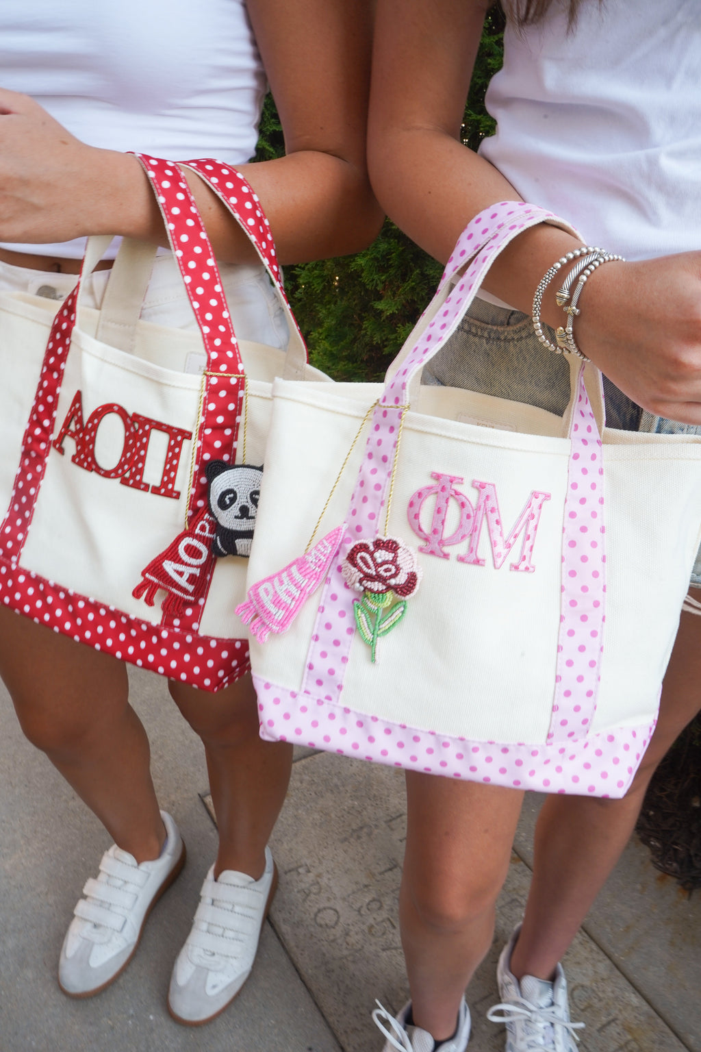 Sorority Mini Polka Dot Canvas Tote