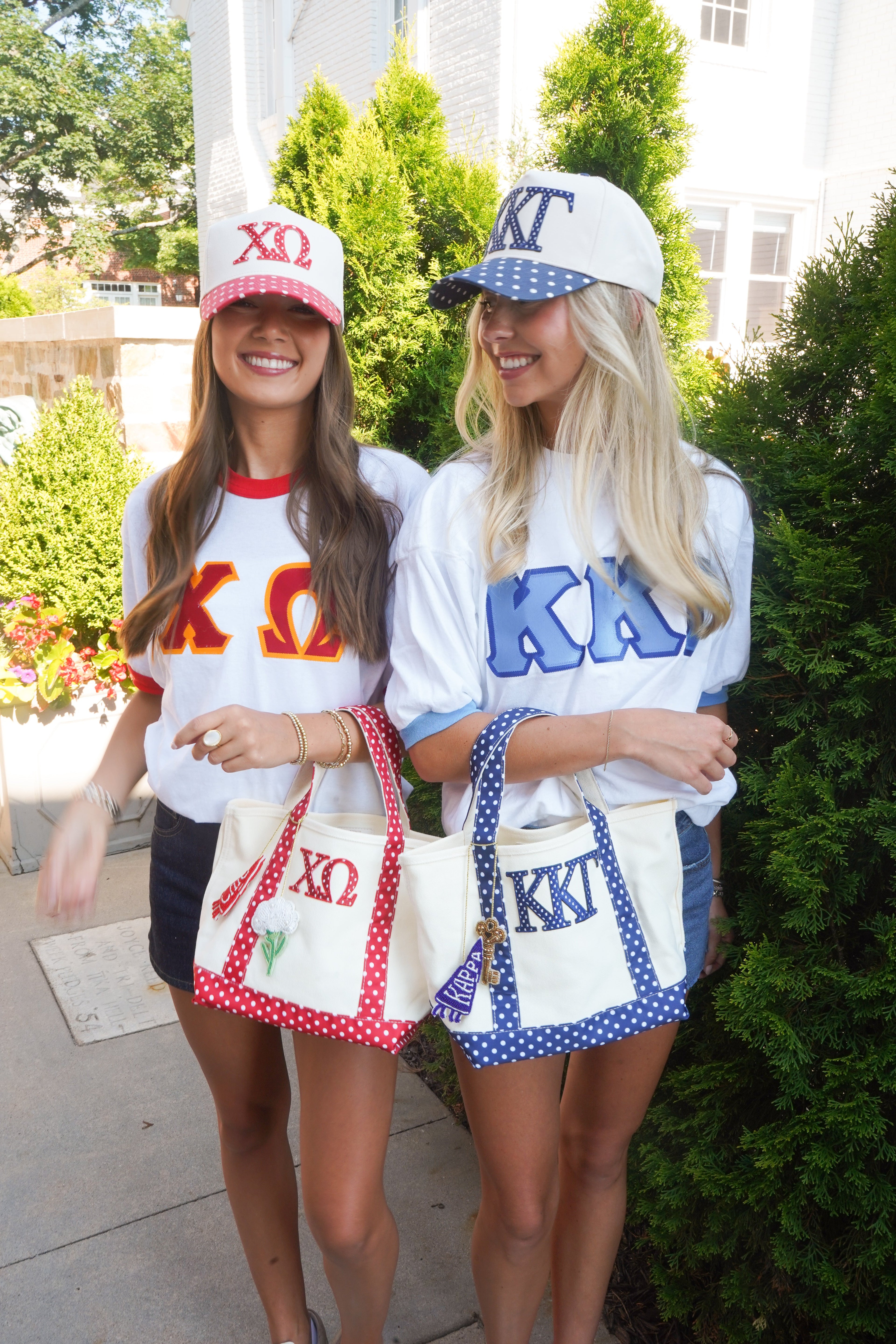 Sorority Mini Polka Dot Canvas Tote