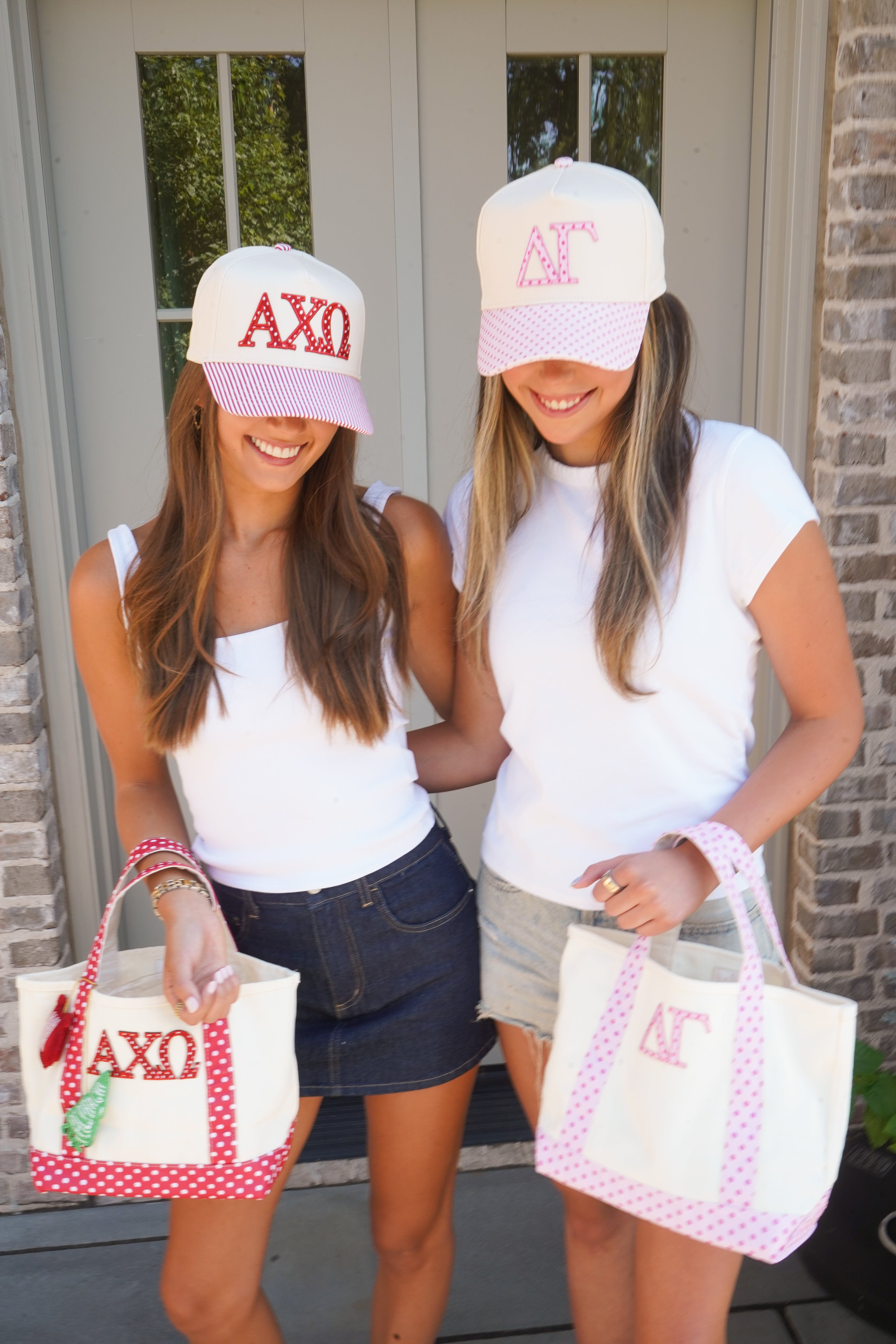 Sorority Mini Polka Dot Canvas Tote