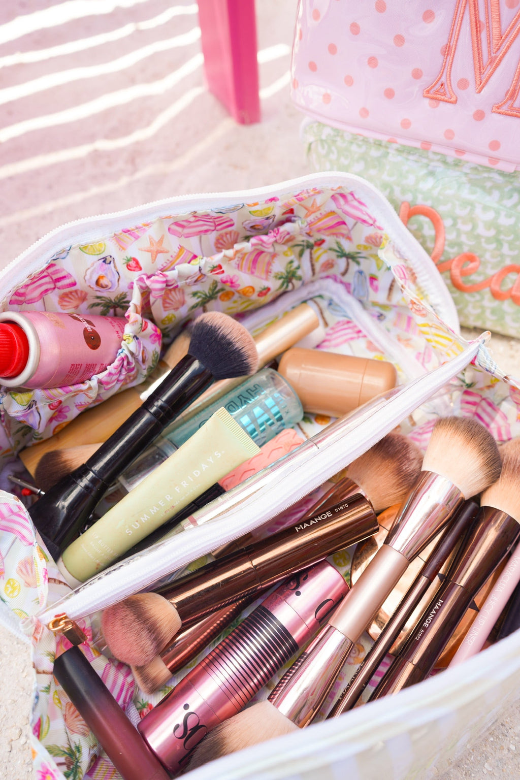 Rosemary Makeup Bag - Embroidered