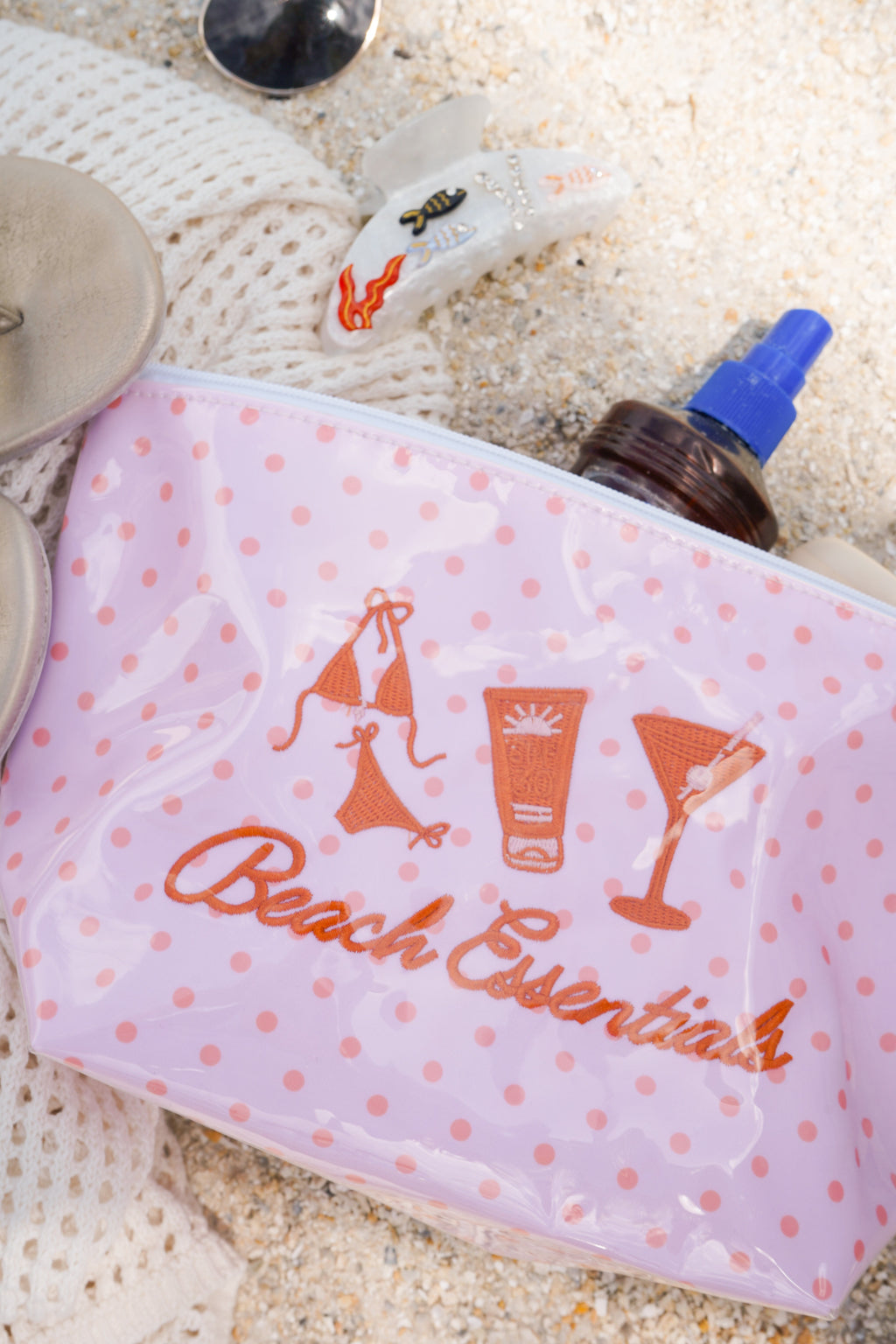 Beach Essentials - Clear Coat Bag