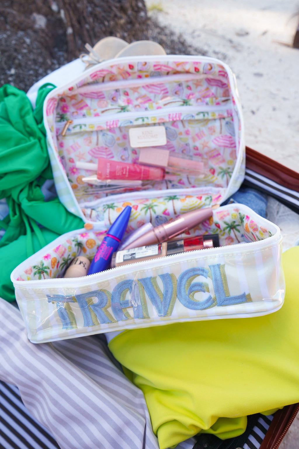 Travel - Sea Stripes Open Top Bag