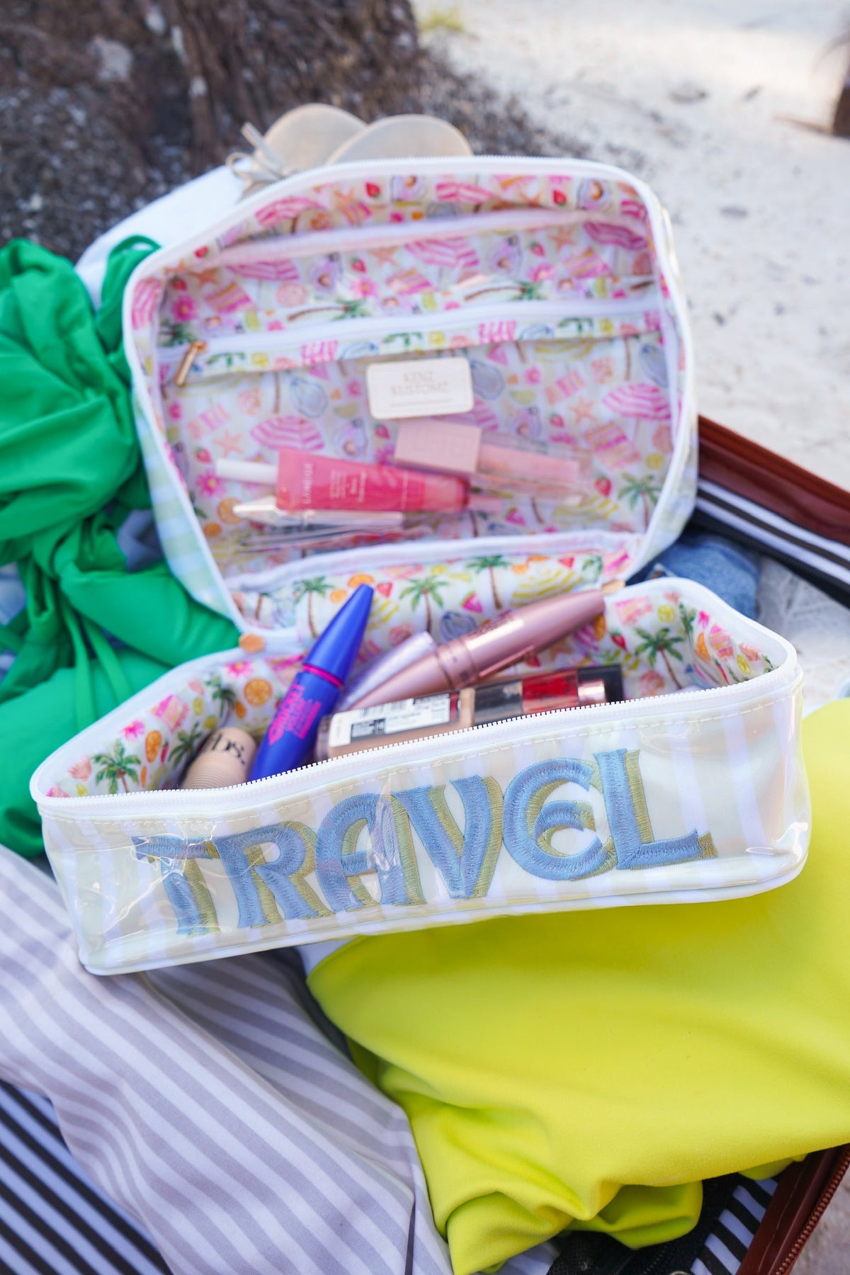 Travel - Sea Stripes Open Top Bag