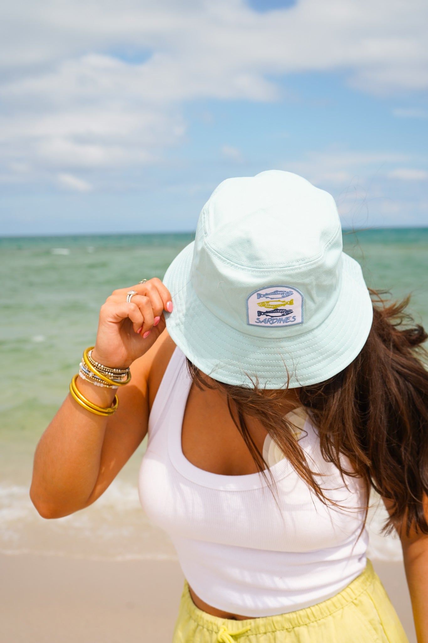 Sardines Hat - Pink & Blue